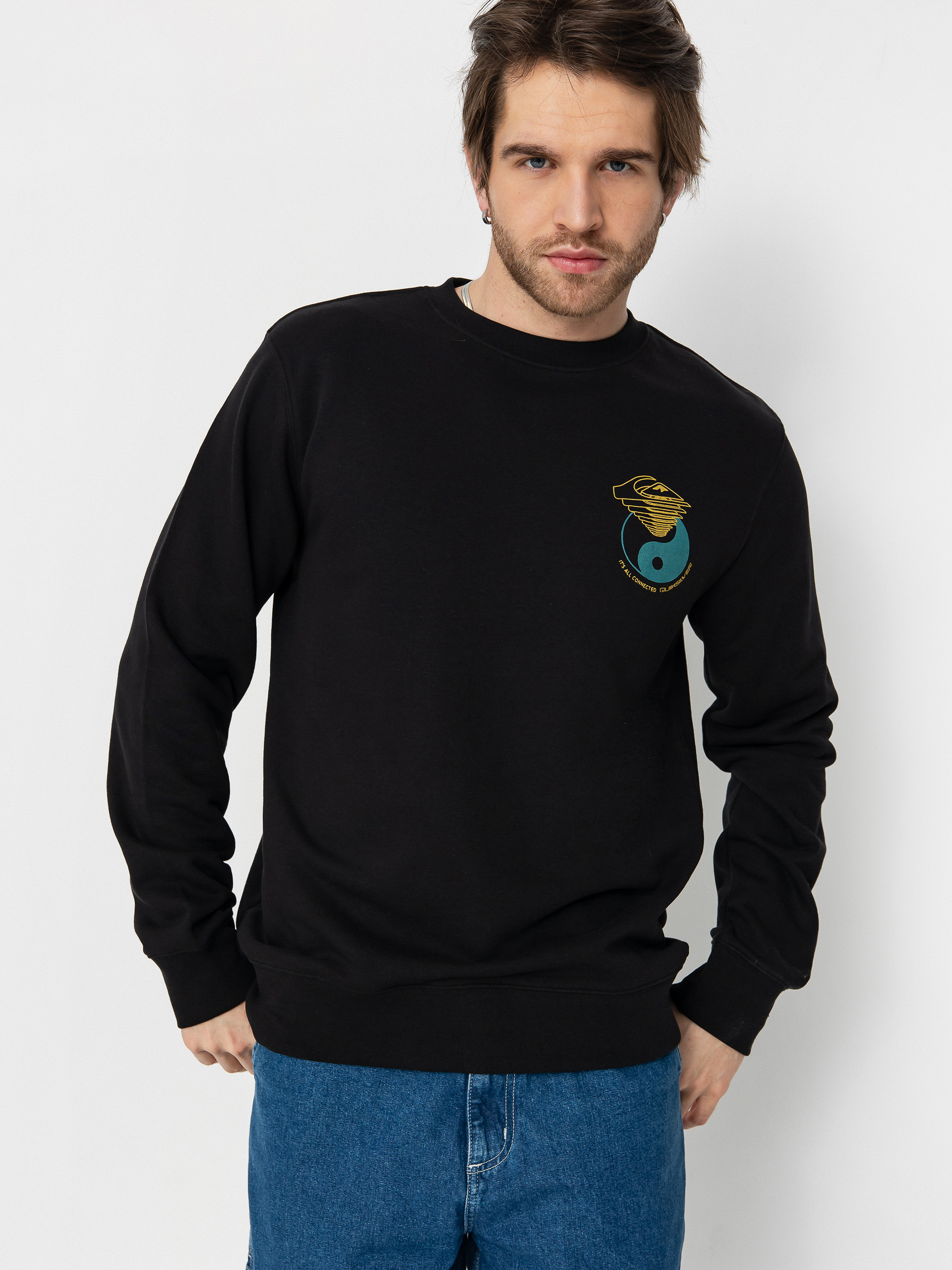 Quiksilver Graphic Mix Pulóver (black)