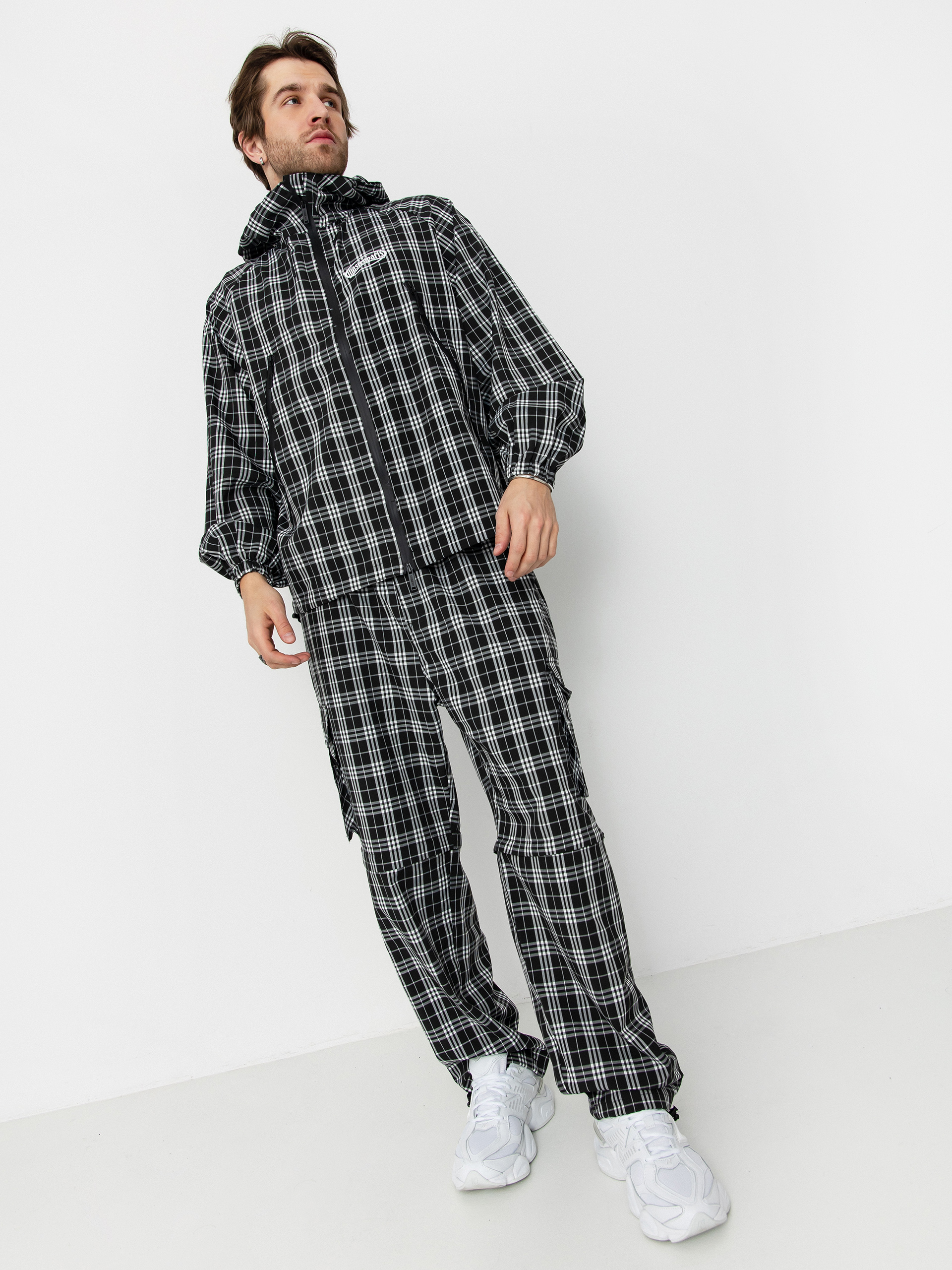 Wasted Paris Yard Tartan Windbreaker Dzseki