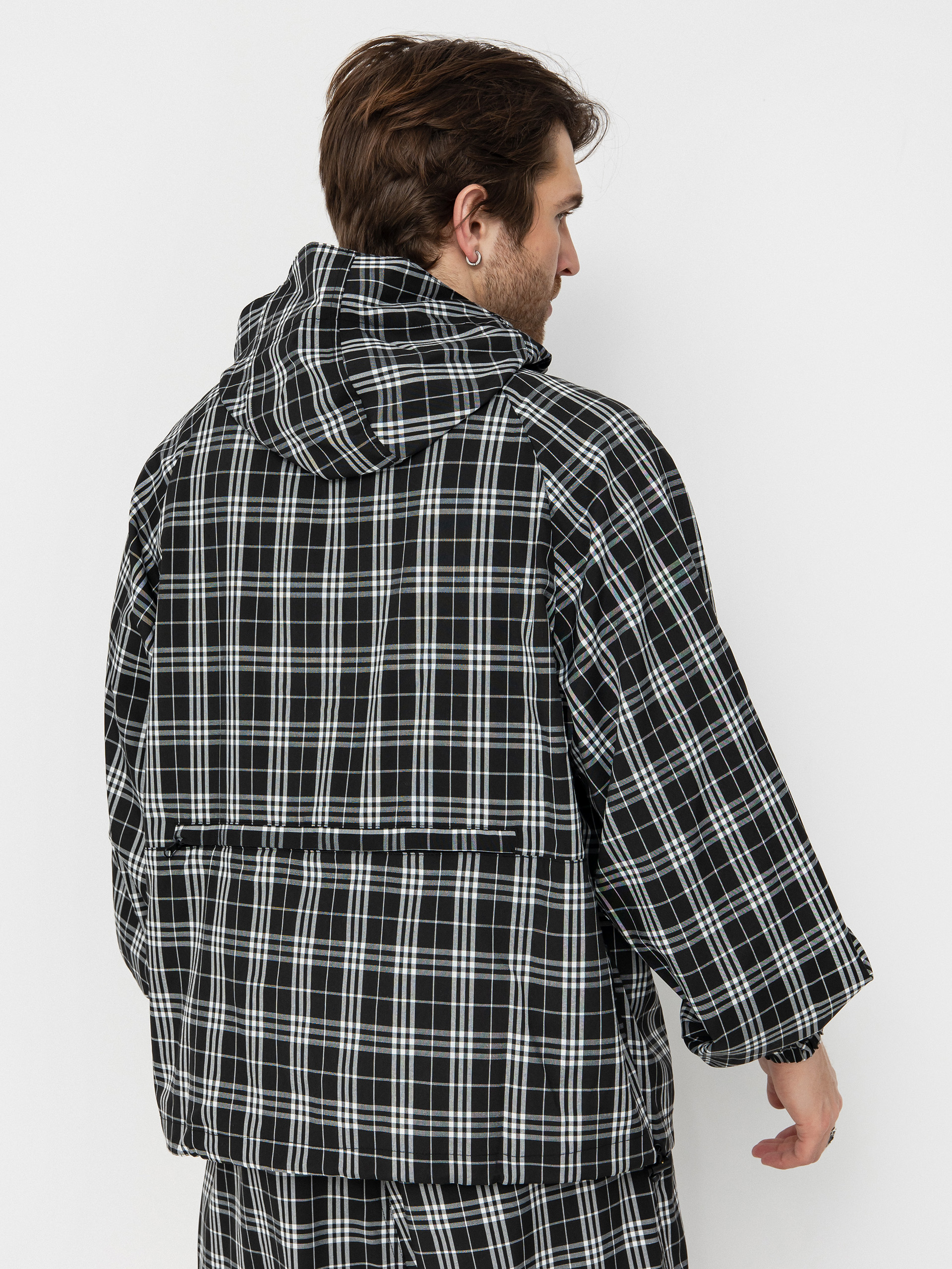 Wasted Paris Yard Tartan Windbreaker Dzseki (black/white)