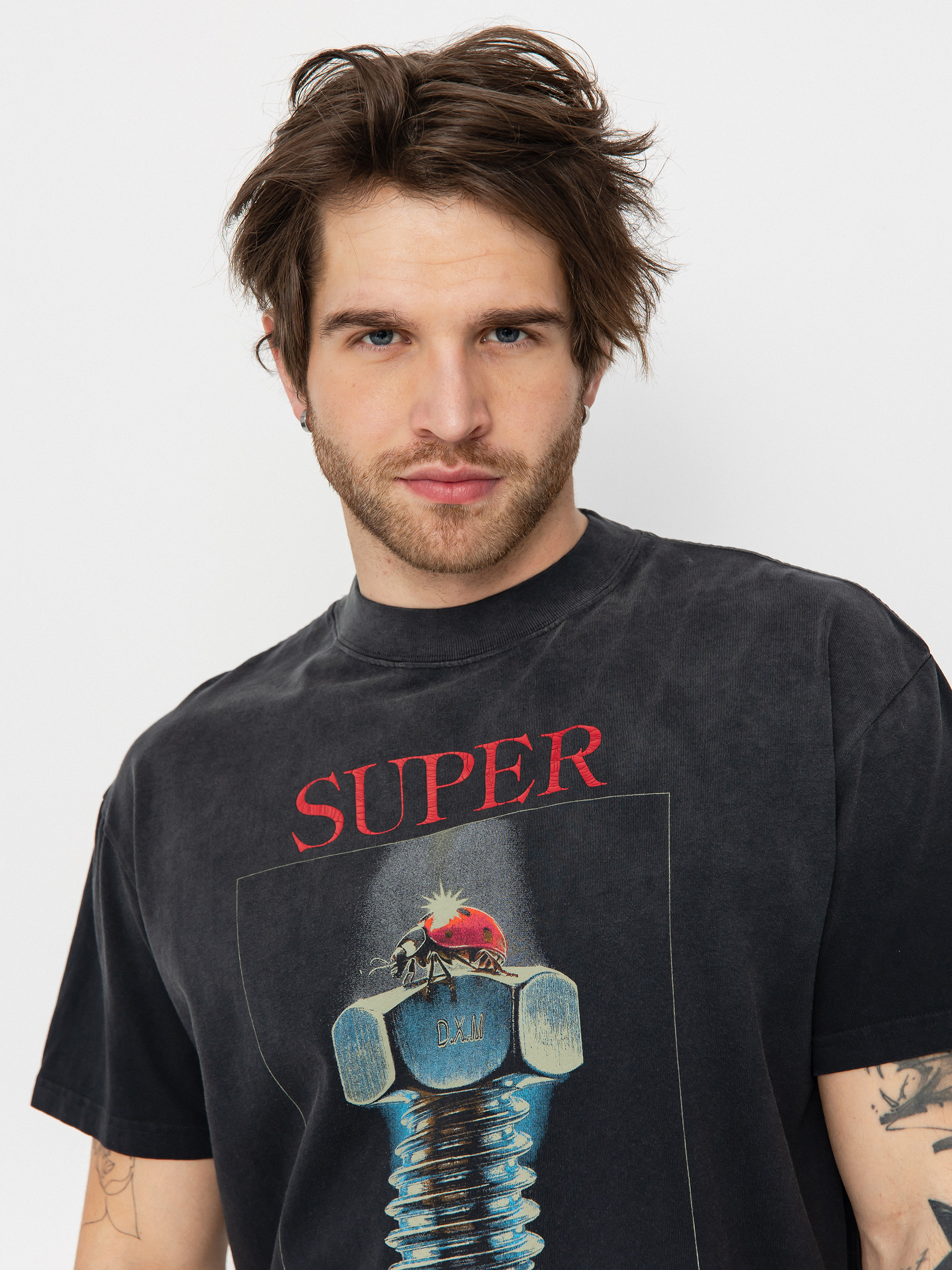 Deus Ex Machina Divine Connection Póló (anthracite)