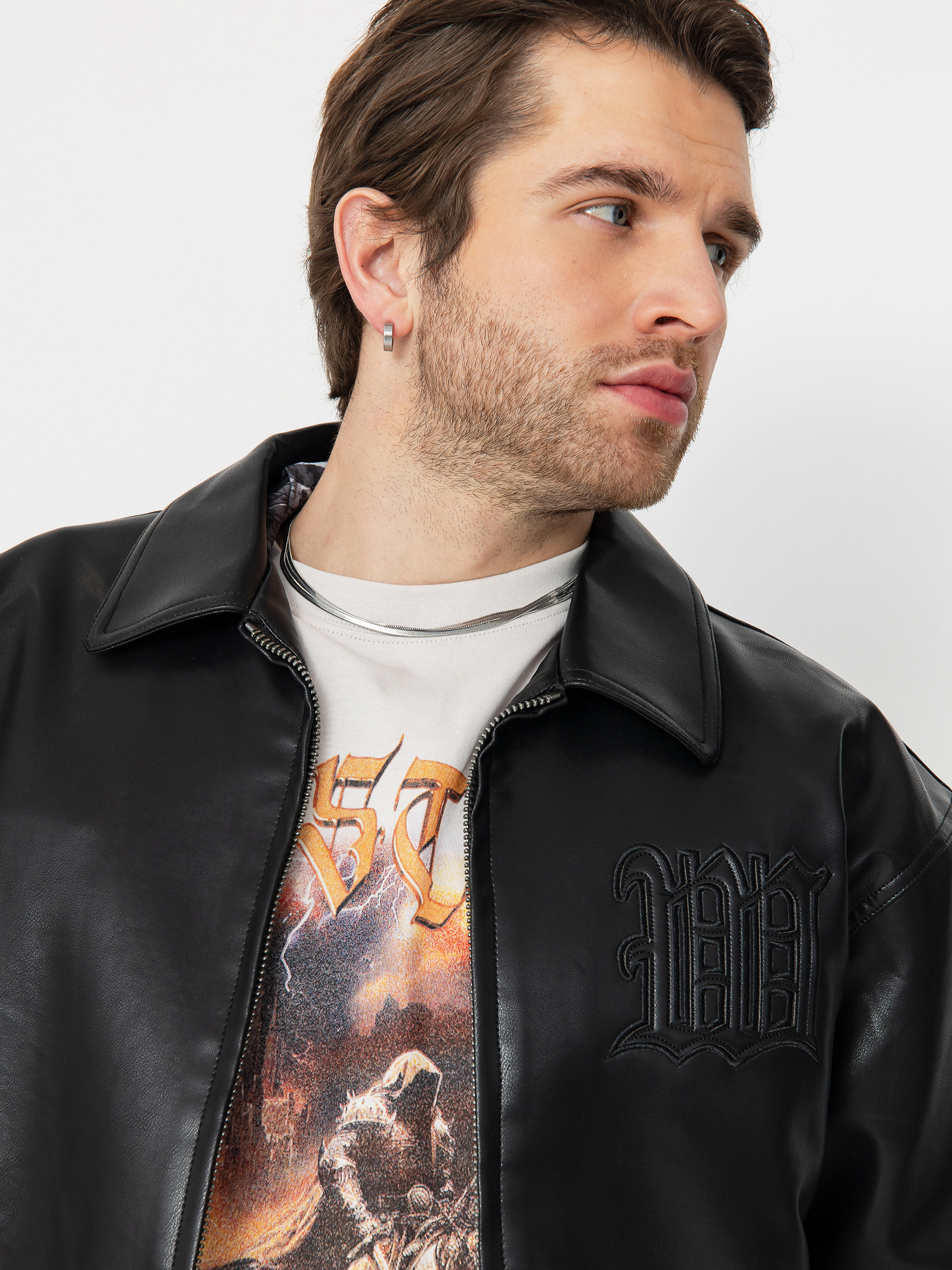 Wasted Paris Kingdom Curve Varsity Dzseki (black)