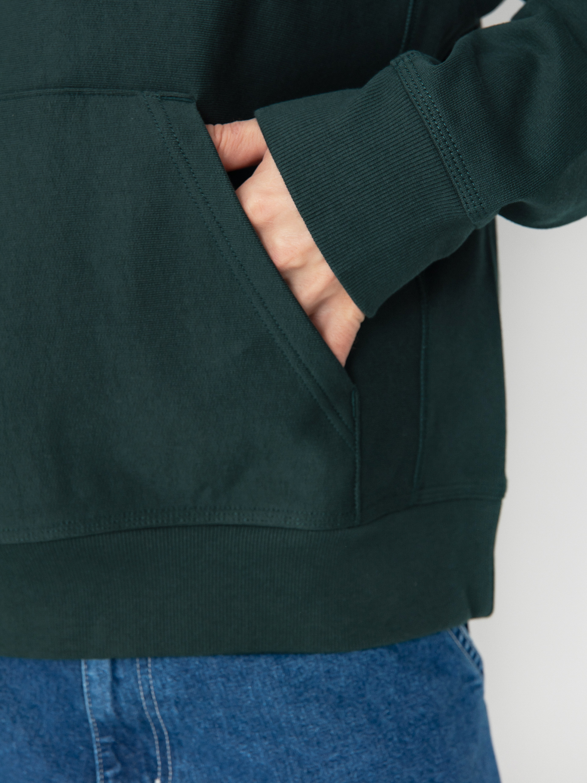 Carhartt WIP American Script HD Kapucnis pulóver (conifer)