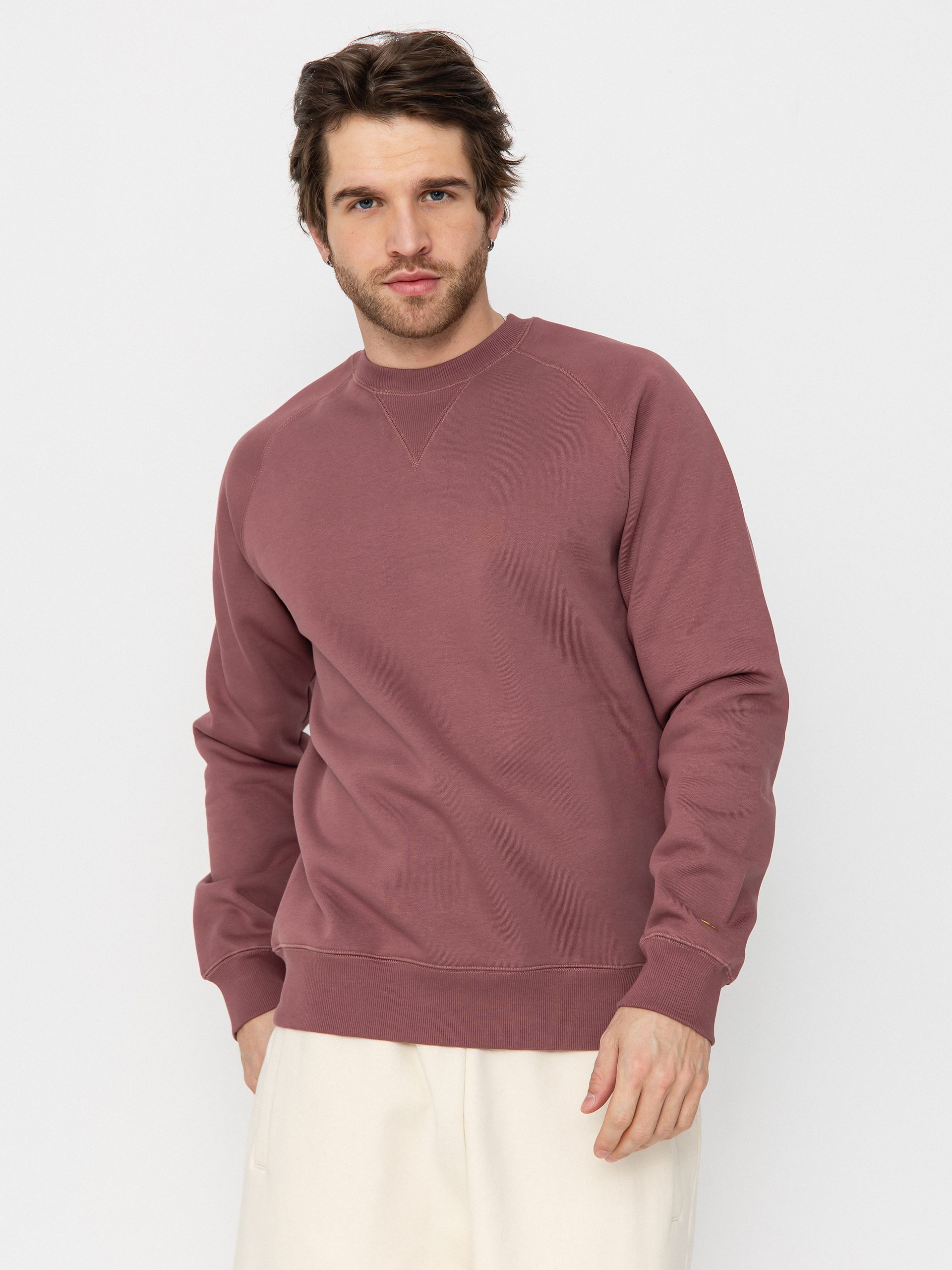 Carhartt WIP Chase Pulóver (dusky pink/gold)