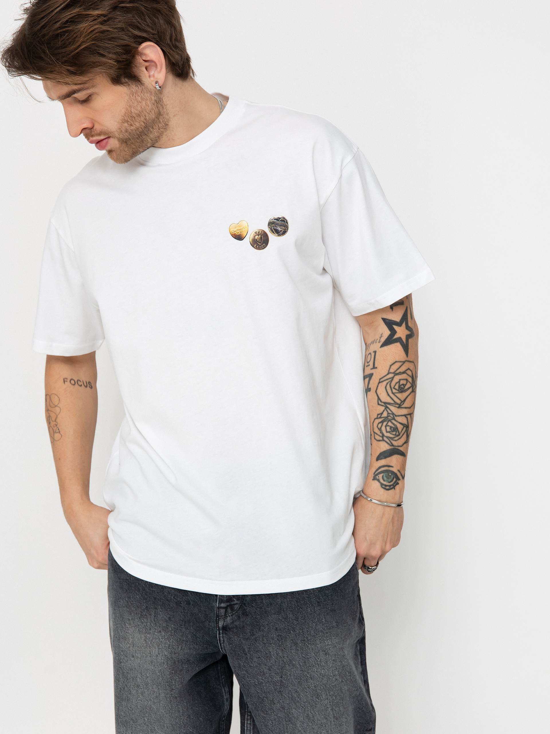 Póló Carhartt WIP Button (white)