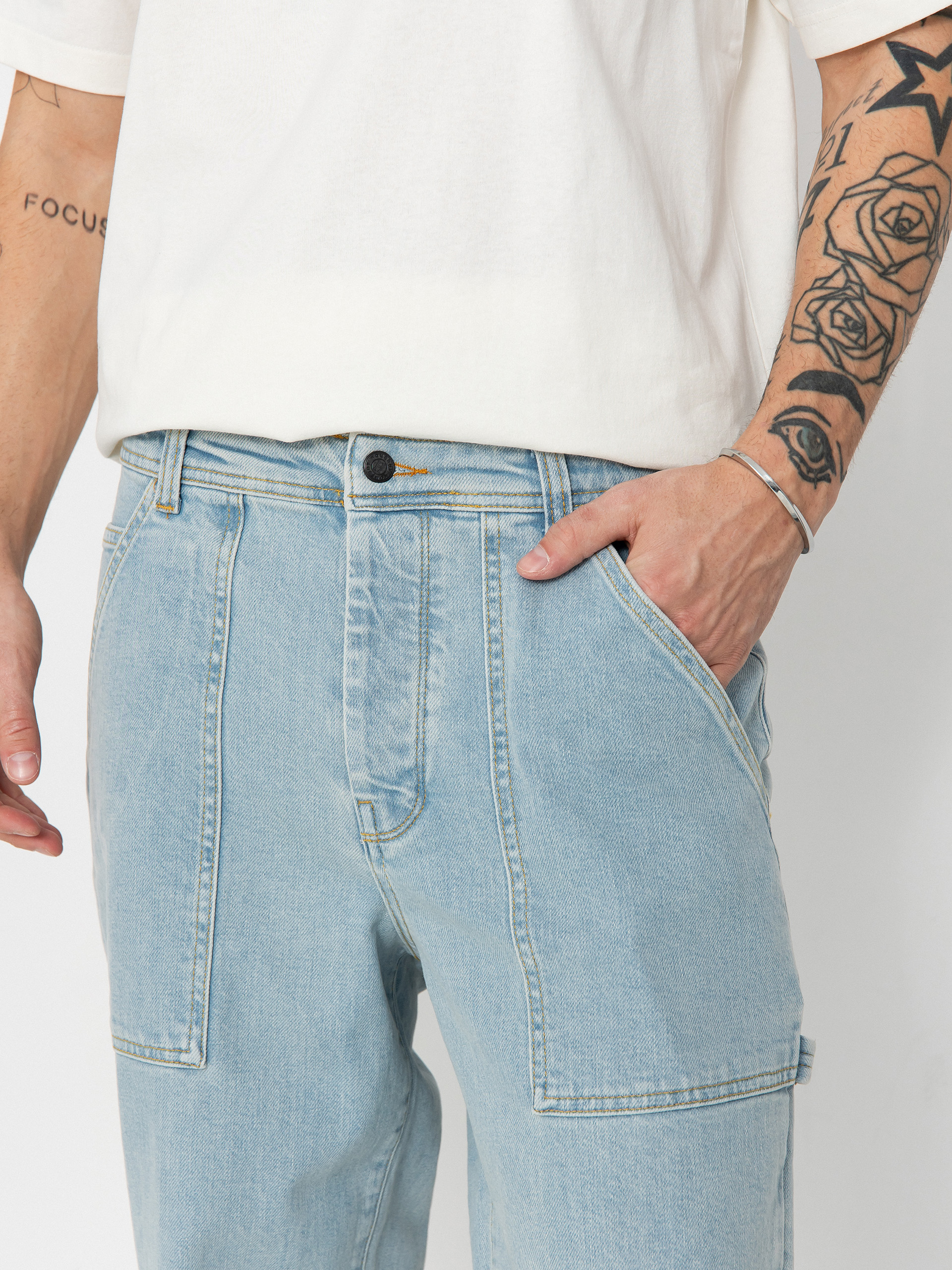 Homeboy X Tra Work Pants Denim Kisnadrág (moon)