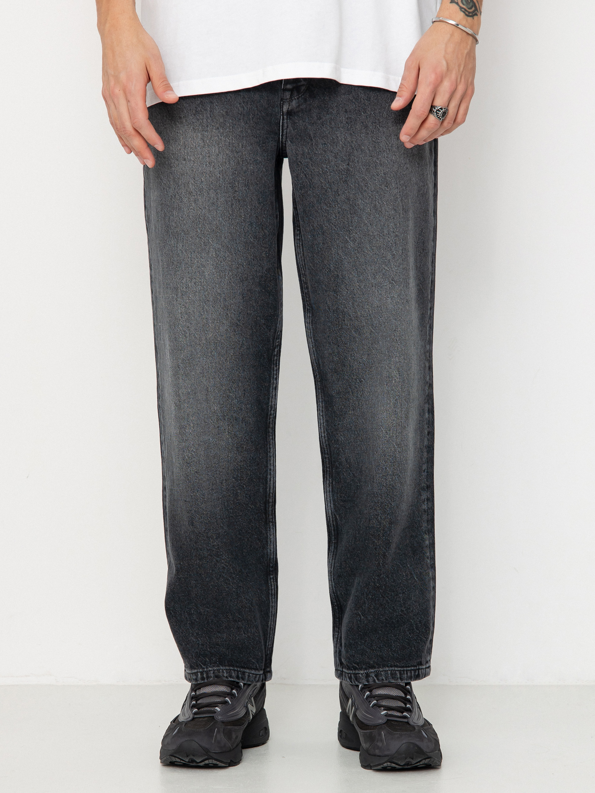 Homeboy X Tra Baggy Vintage Denim Kisnadrág (vintage black)