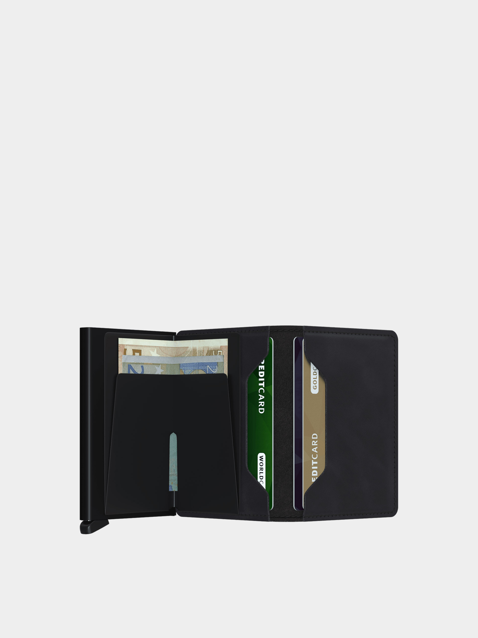 Pénztárca Secrid Slimwallet (vintage black)
