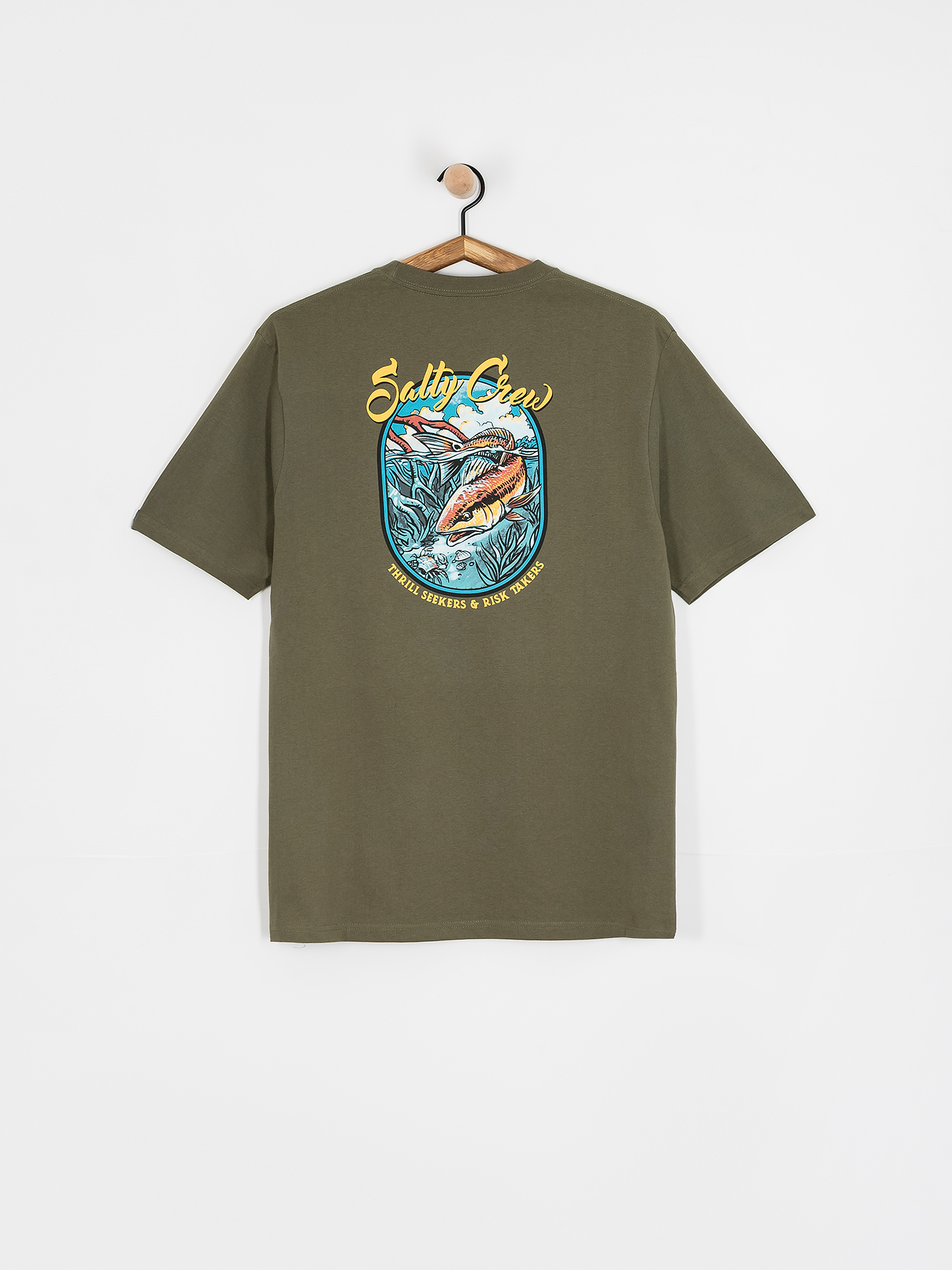 Pu00f3lu00f3 Salty Crew Red Fish Classic (dusty olive)