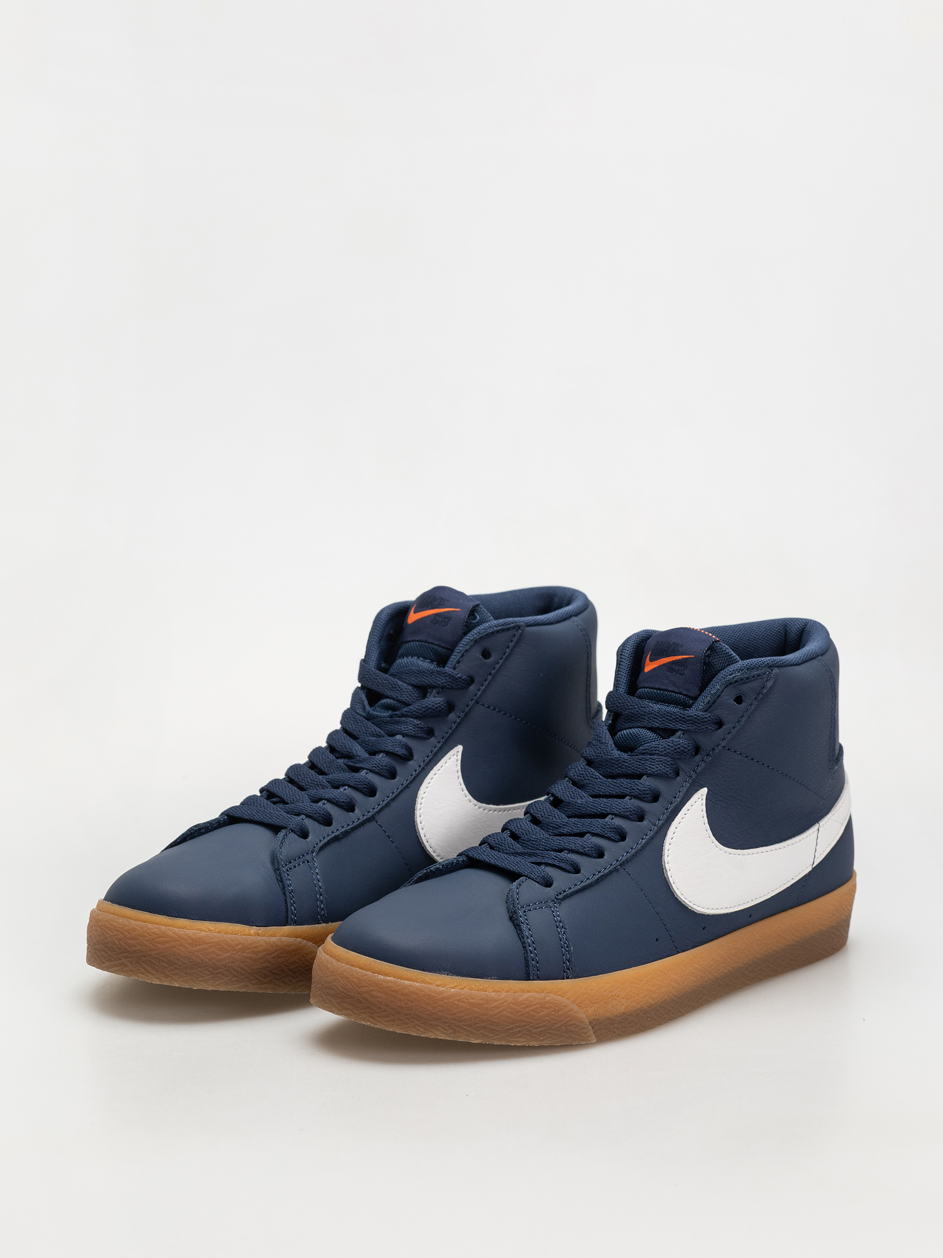 Nike SB Zoom Blazer Mid Iso Cipők (navy/white navy gum light brown)