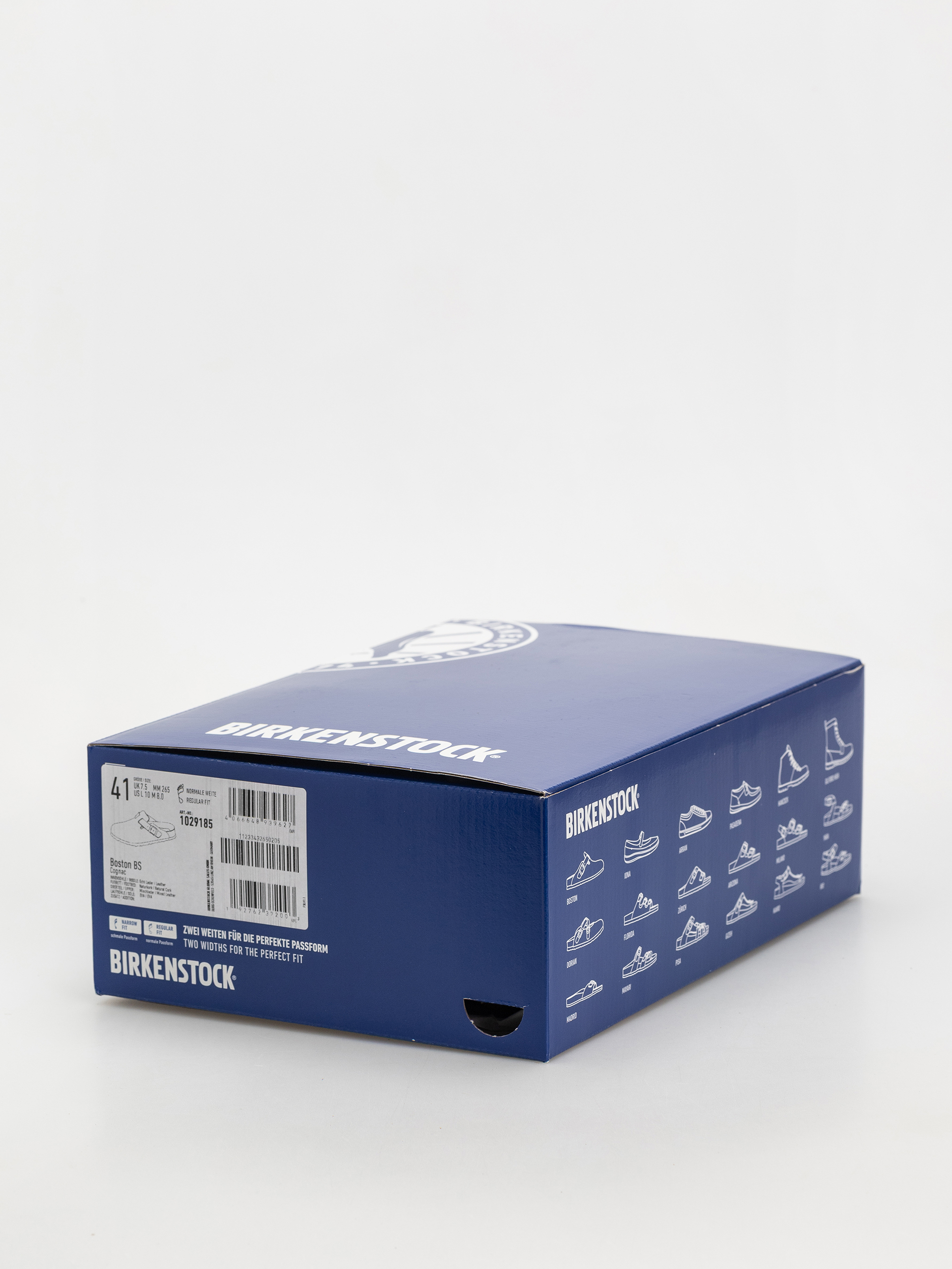 Birkenstock Boston Suede Oiled Leather Regular Flip-flop papucsok (cognac)