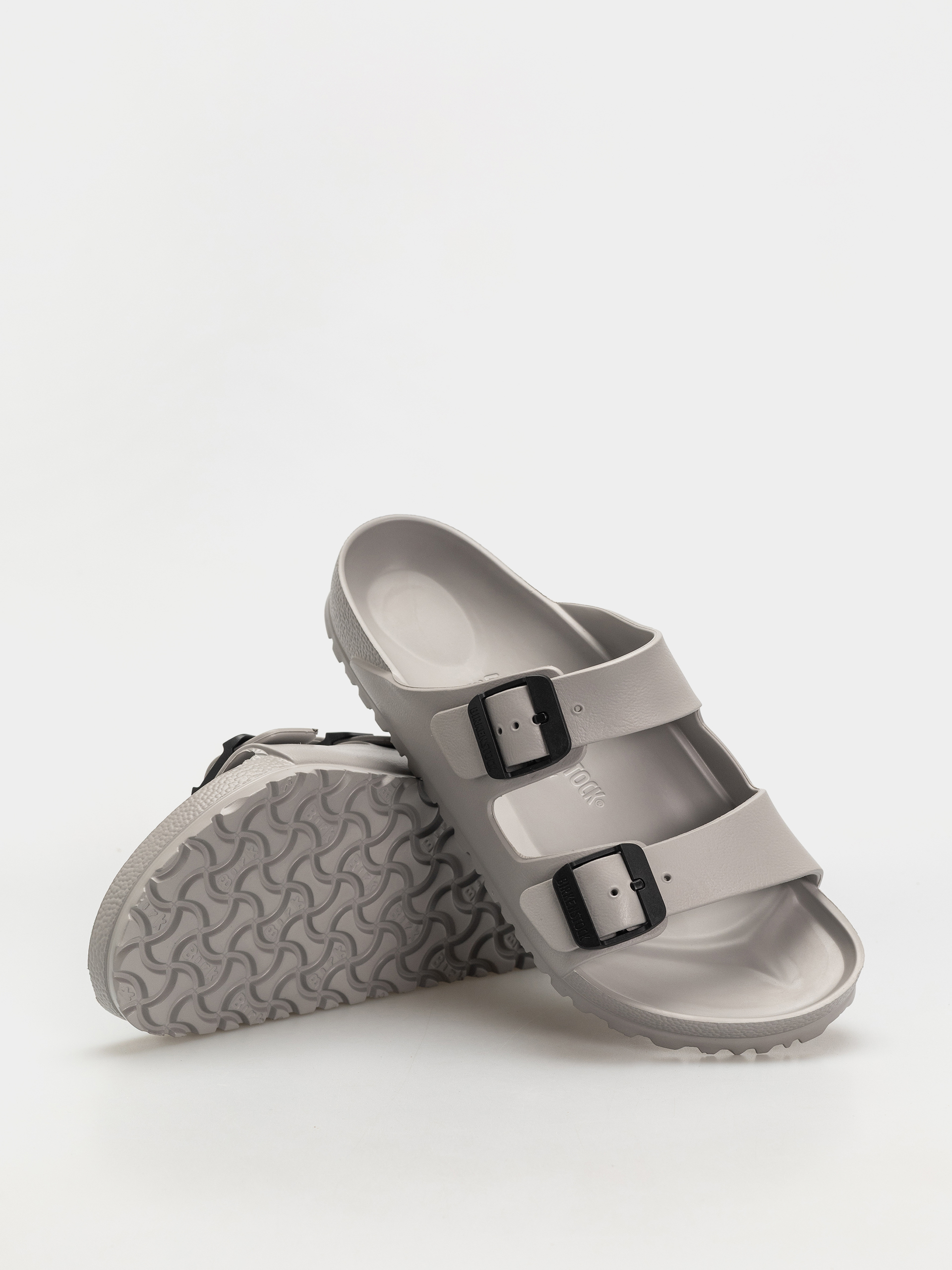 Birkenstock Arizona Stealth Buckle EVA Regular Flip-flop papucsok (stone coin/black)