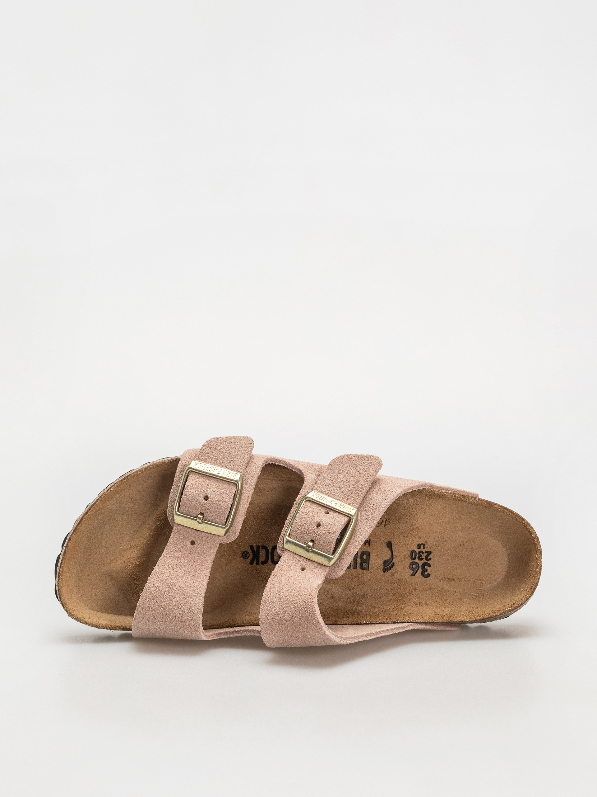 Birkenstock Arizona Suede Leather Narrow Wmn Flip-flop papucsok (light rose)