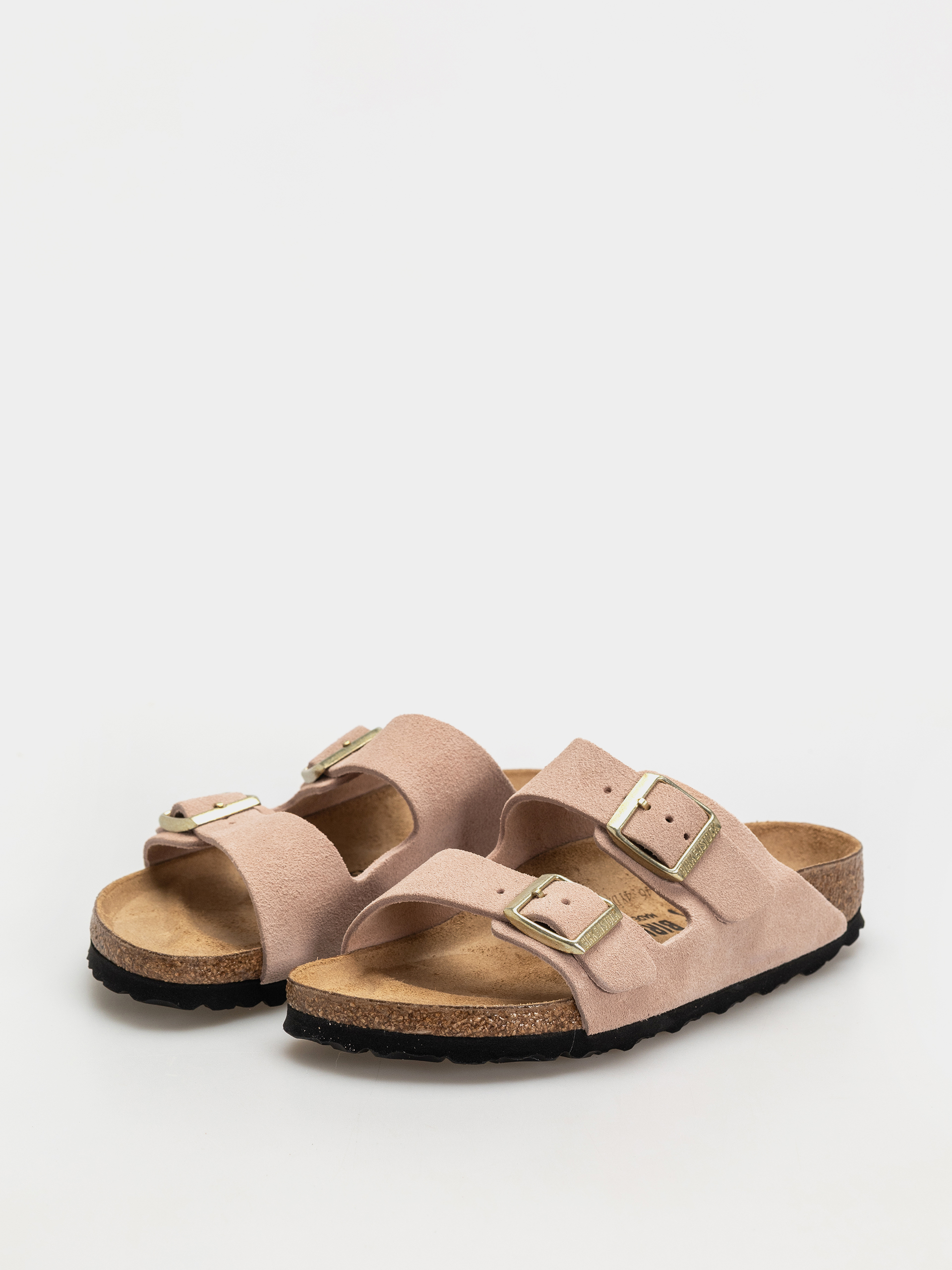 Birkenstock Arizona Suede Leather Narrow Wmn Flip-flop papucsok (light rose)