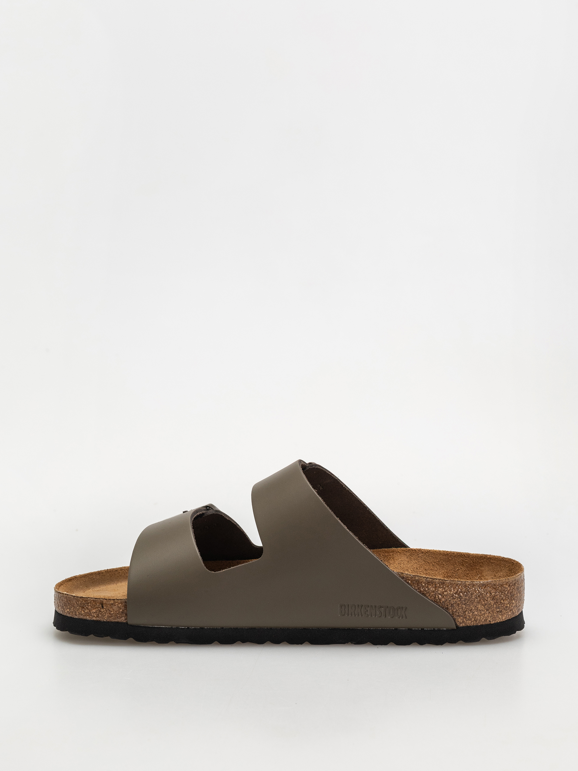 Birkenstock Arizona Natural Leather Regular Flip-flop papucsok (concrete gray)