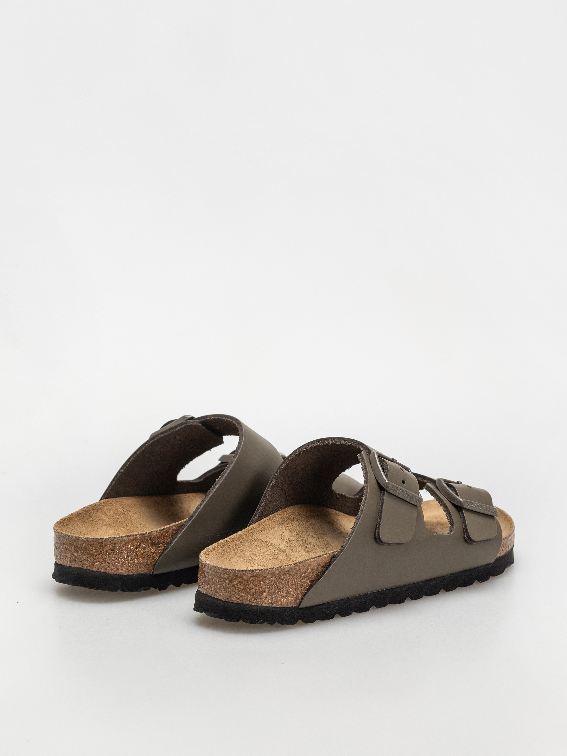Birkenstock Arizona Natural Leather Narrow Wmn Flip-flop papucsok (concrete gray)
