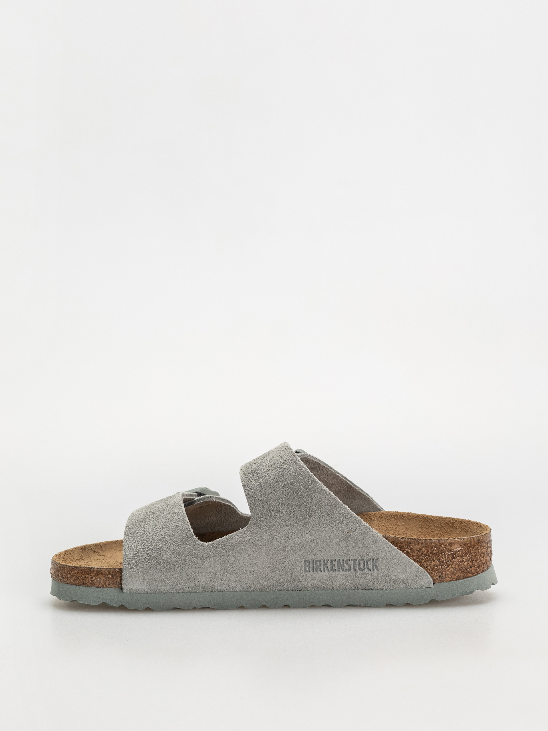 Birkenstock Arizona Suede Leather Narrow Wmn Flip-flop papucsok (pure sage)