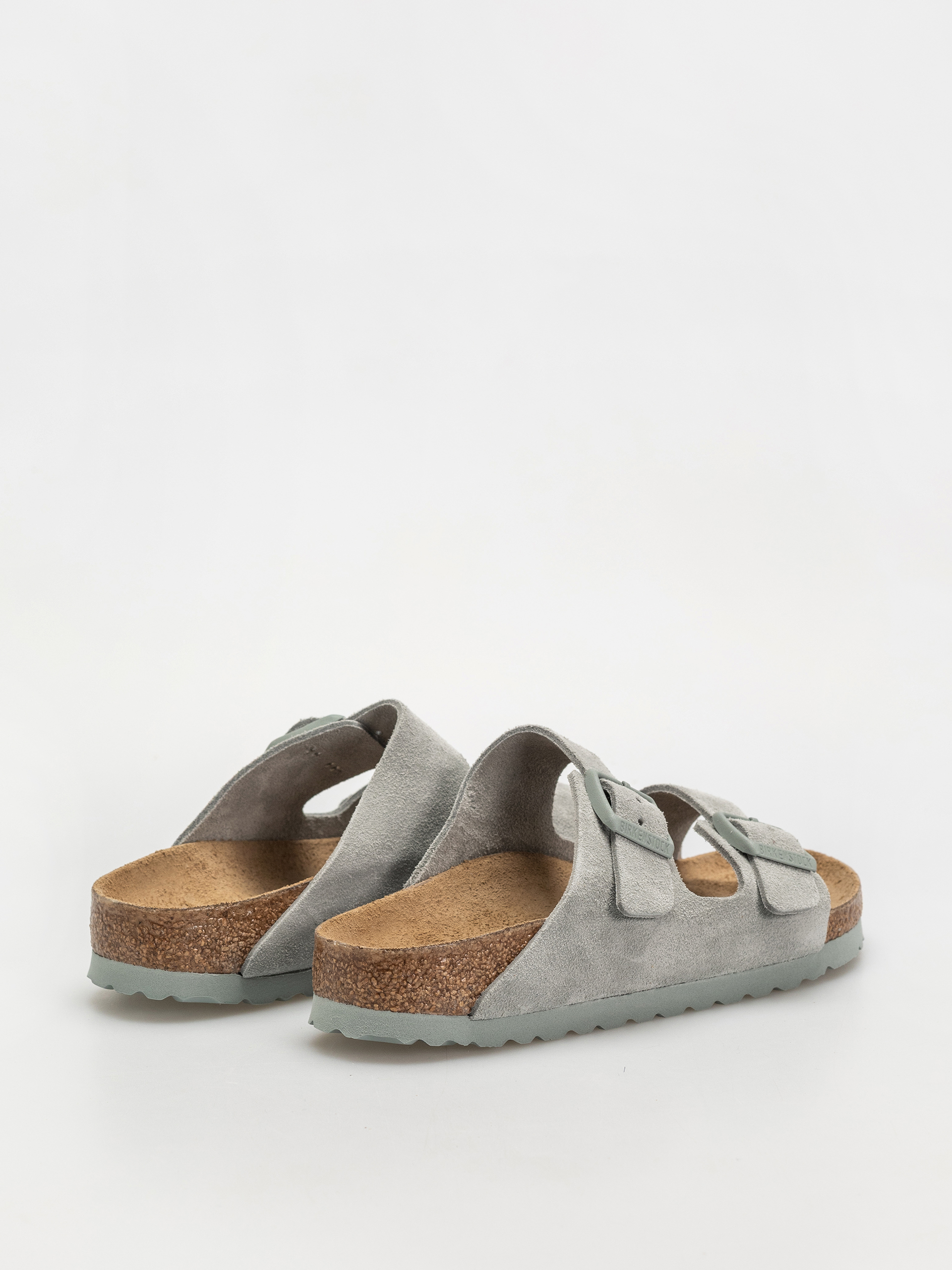 Birkenstock Arizona Suede Leather Narrow Wmn Flip-flop papucsok (pure sage)