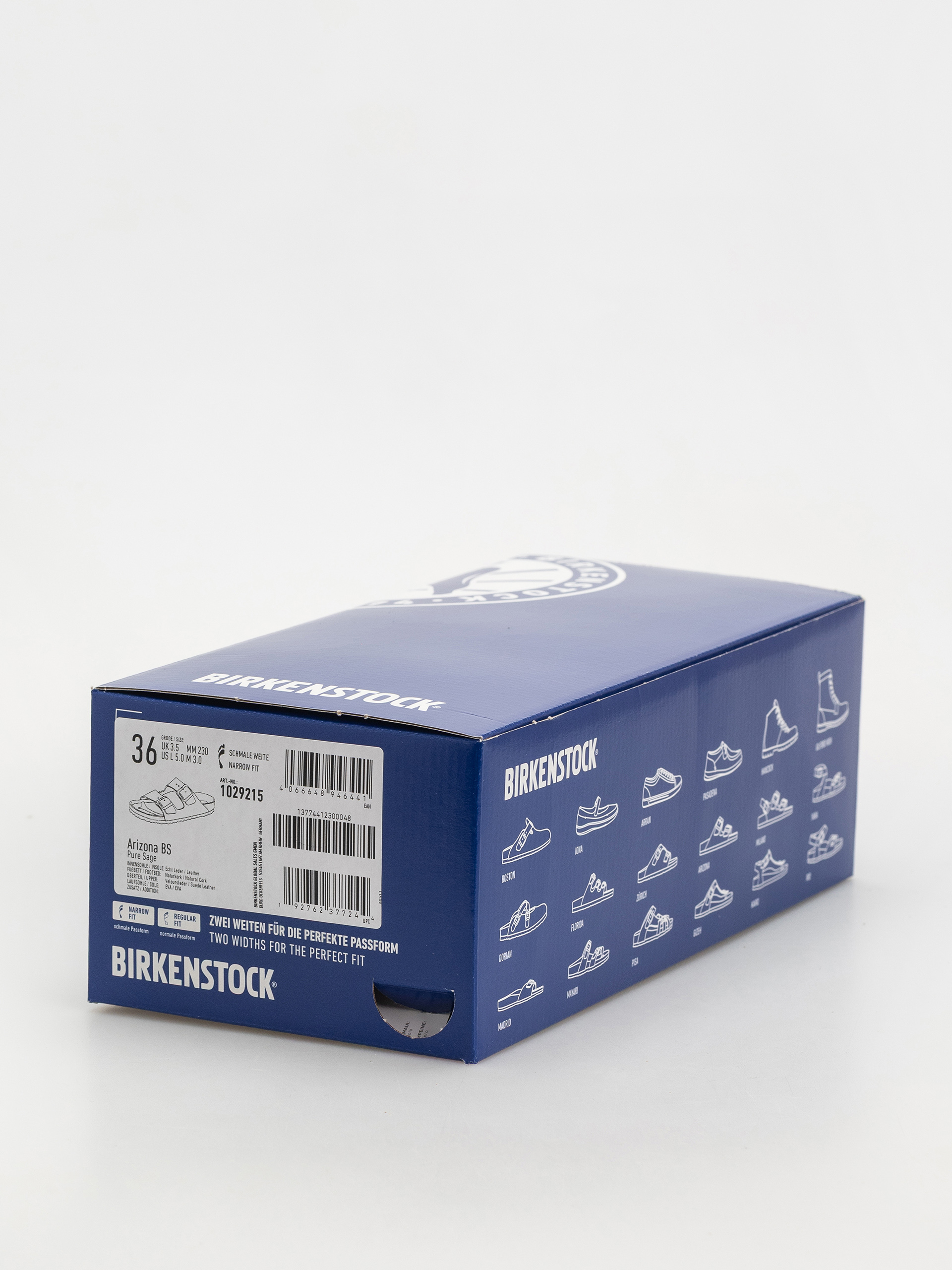 Birkenstock Arizona Suede Leather Narrow Wmn Flip-flop papucsok (pure sage)