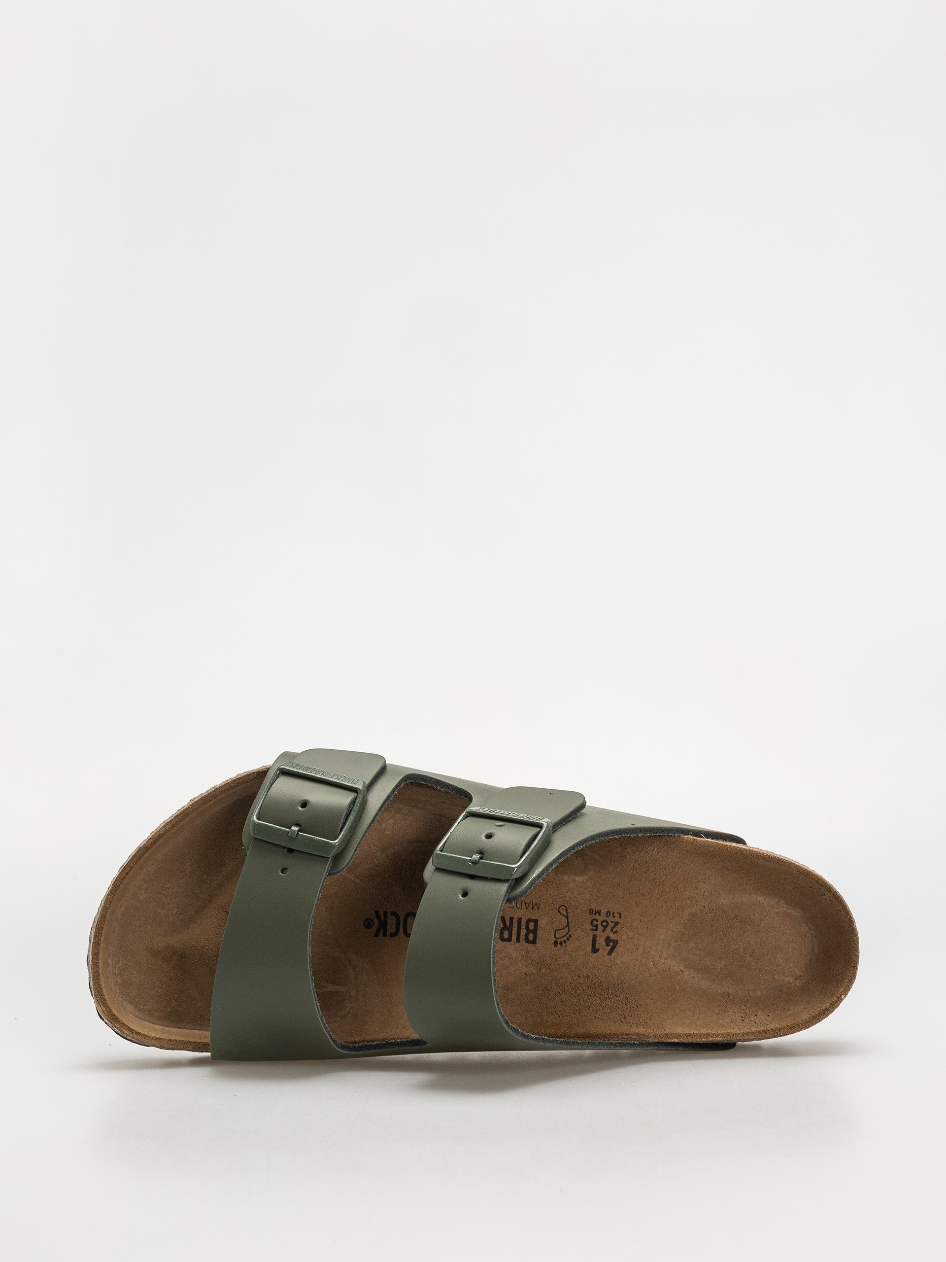 Birkenstock Arizona Natural Leather Regular Flip-flop papucsok (thyme)
