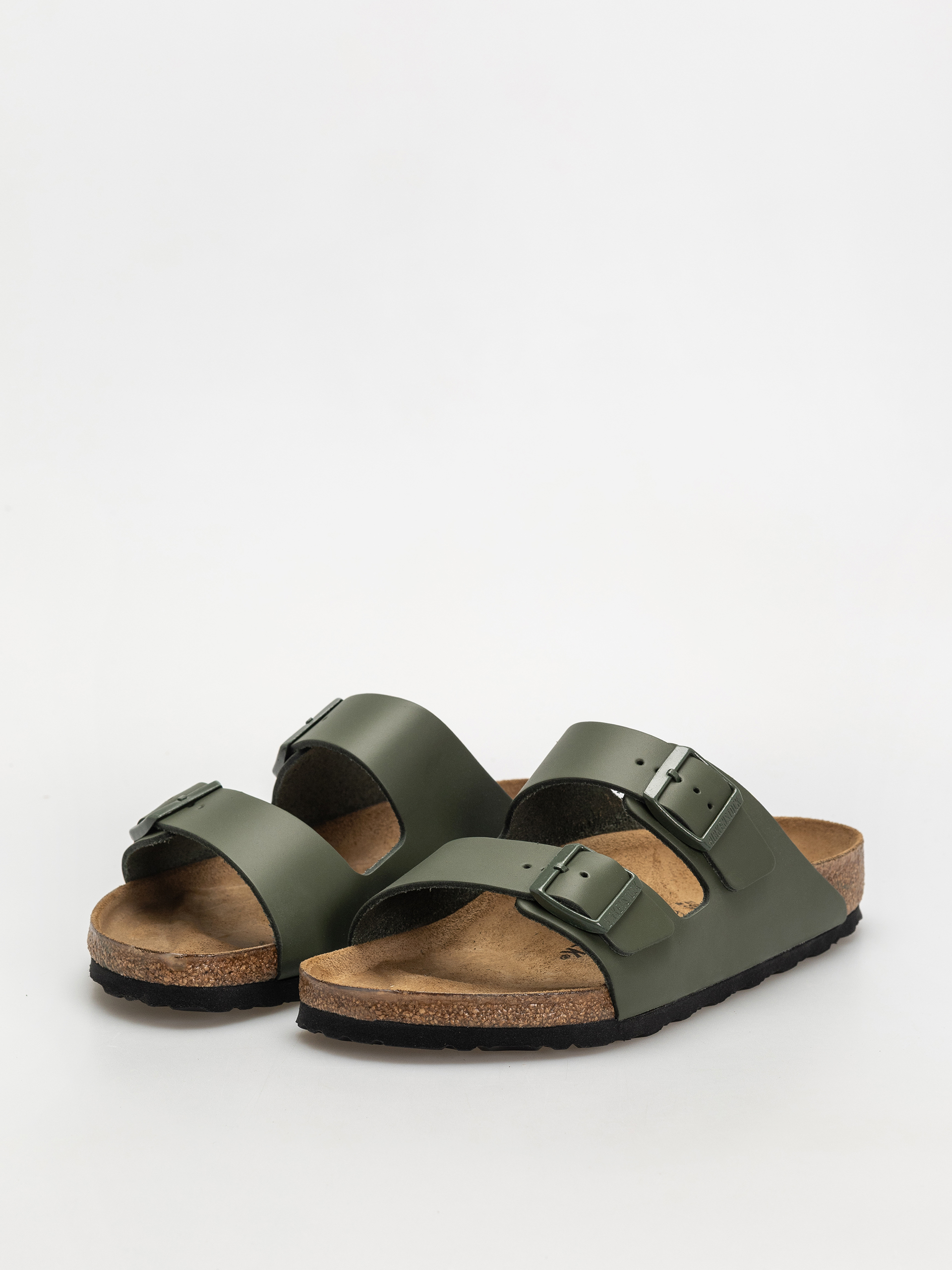 Birkenstock Arizona Natural Leather Regular Flip-flop papucsok (thyme)