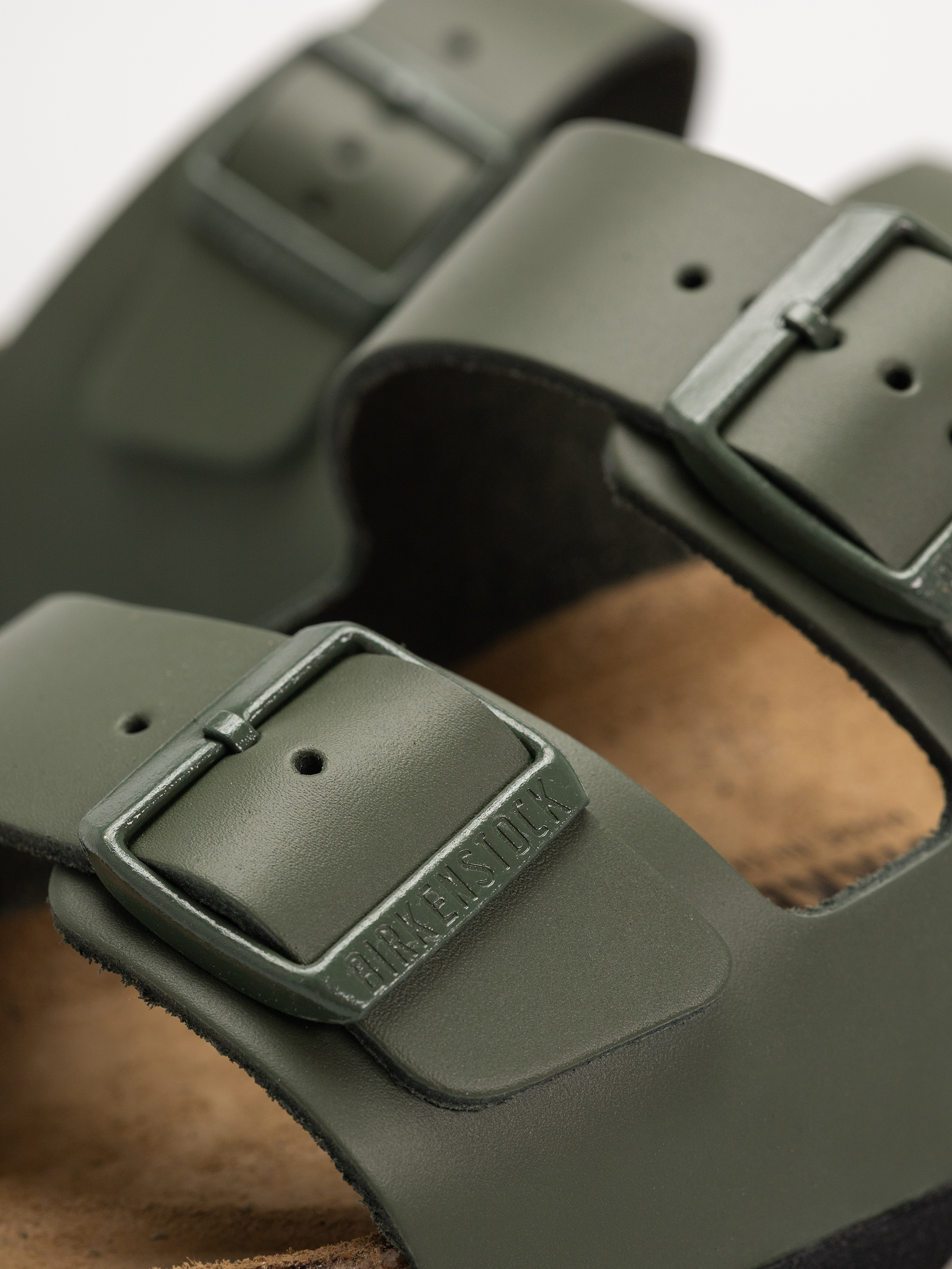 Birkenstock Arizona Natural Leather Regular Flip-flop papucsok (thyme)