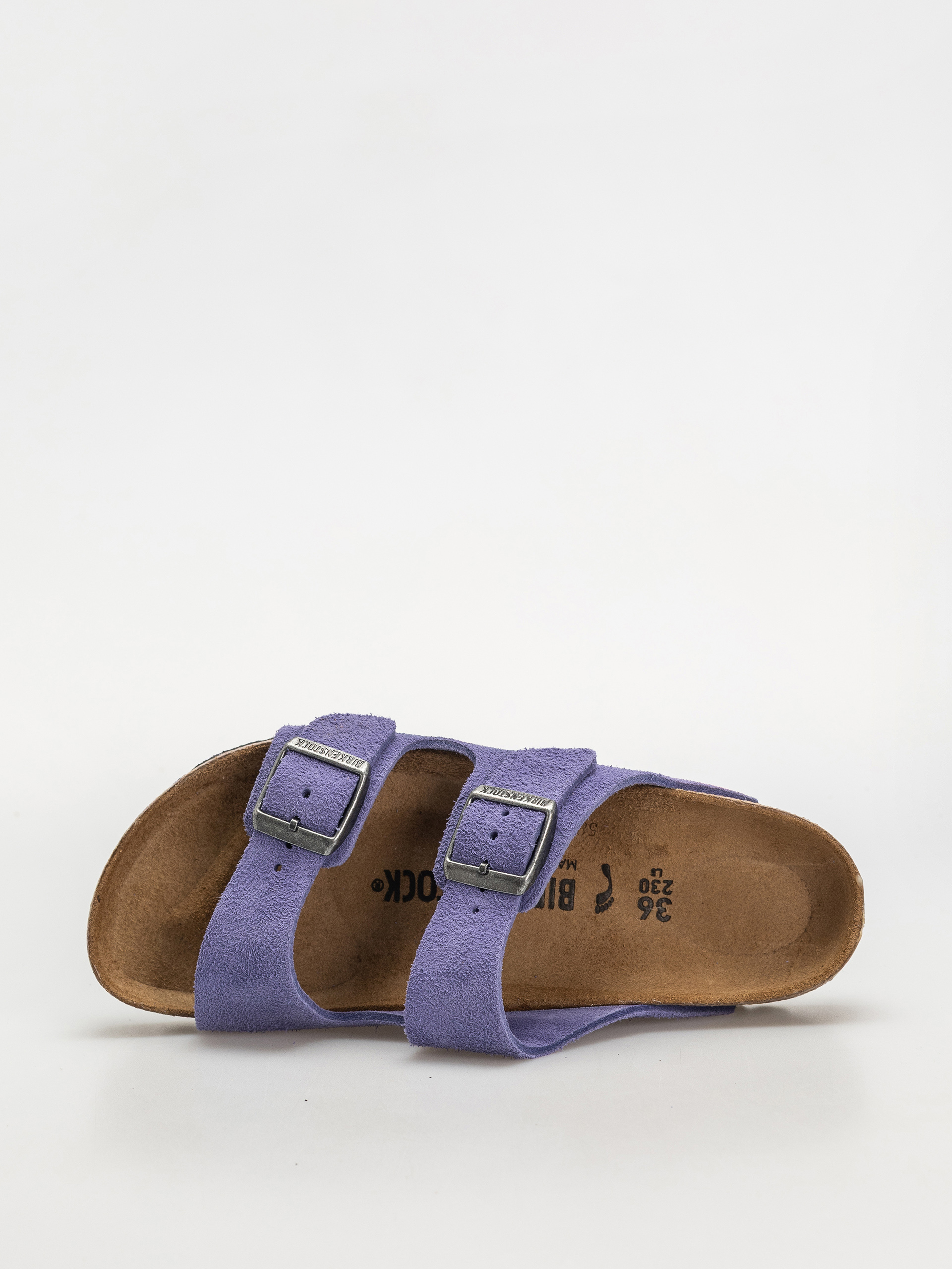 Birkenstock Arizona Suede Leather Narrow Wmn Flip-flop papucsok (purple dusk)