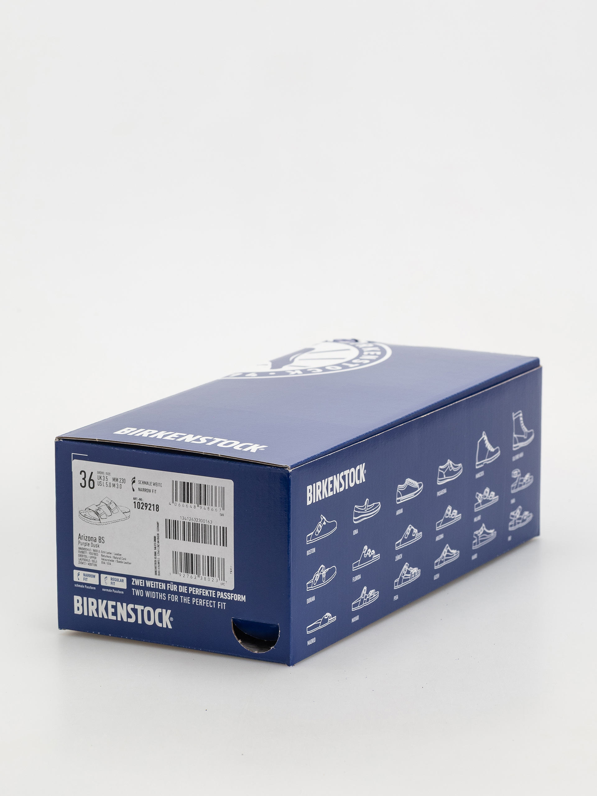 Birkenstock Arizona Suede Leather Narrow Wmn Flip-flop papucsok (purple dusk)