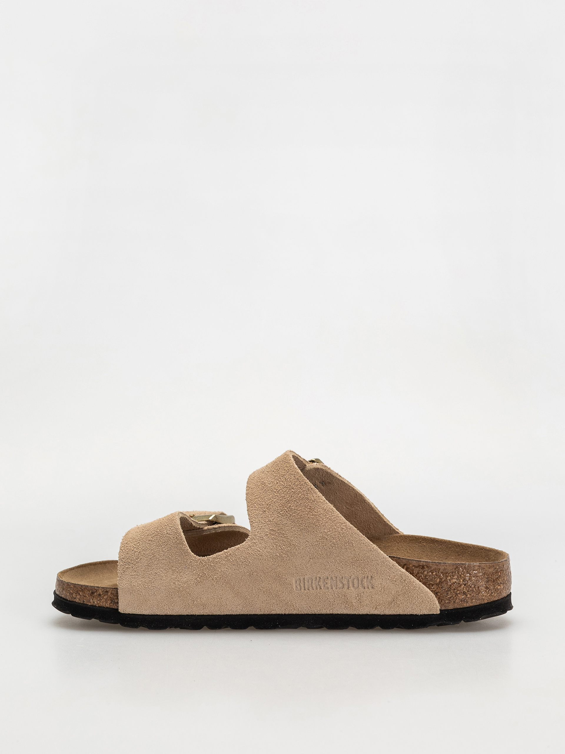 Birkenstock Arizona Suede Leather Narrow Wmn Flip-flop papucsok (sandcastle)