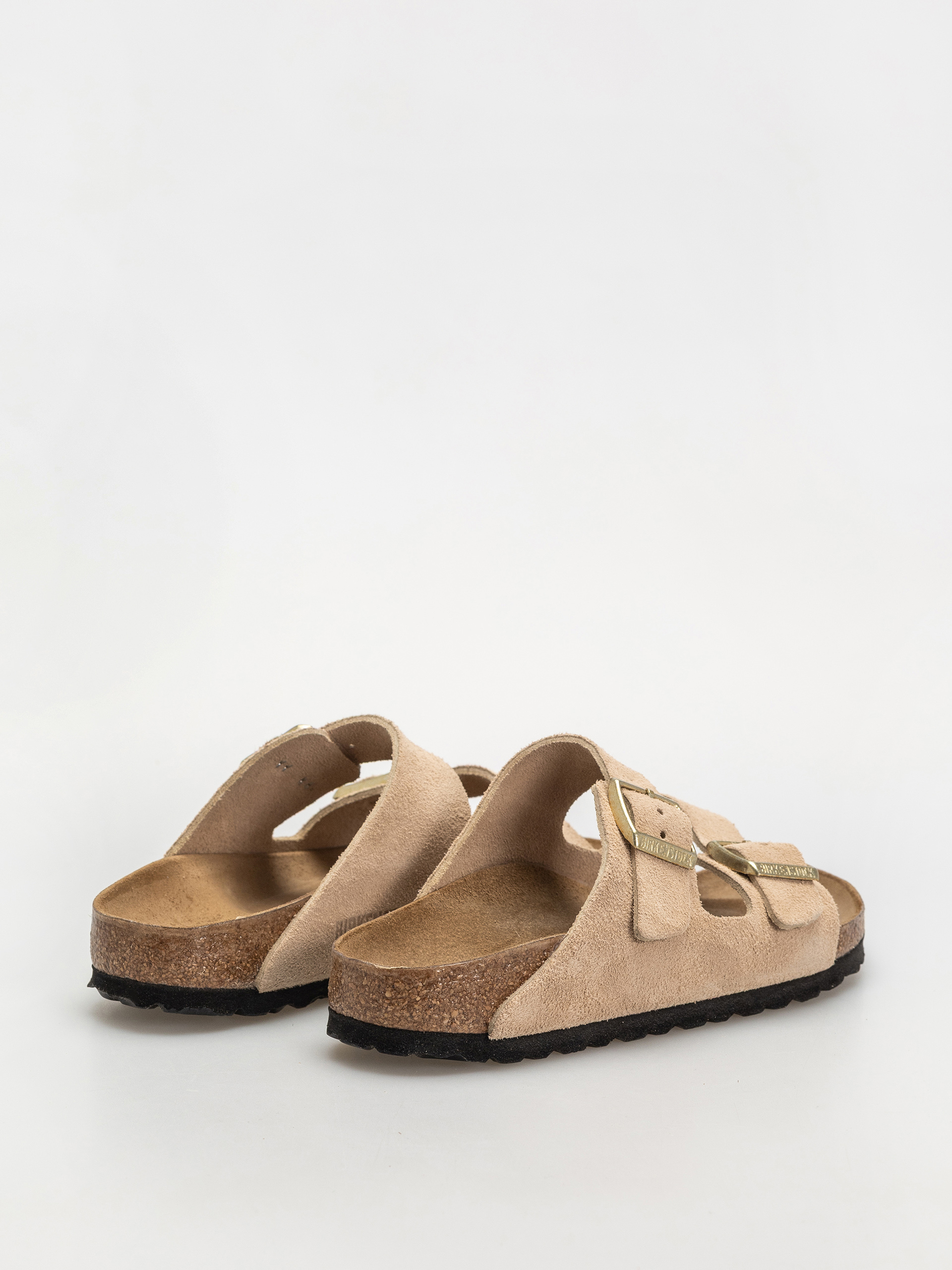 Birkenstock Arizona Suede Leather Narrow Wmn Flip-flop papucsok (sandcastle)