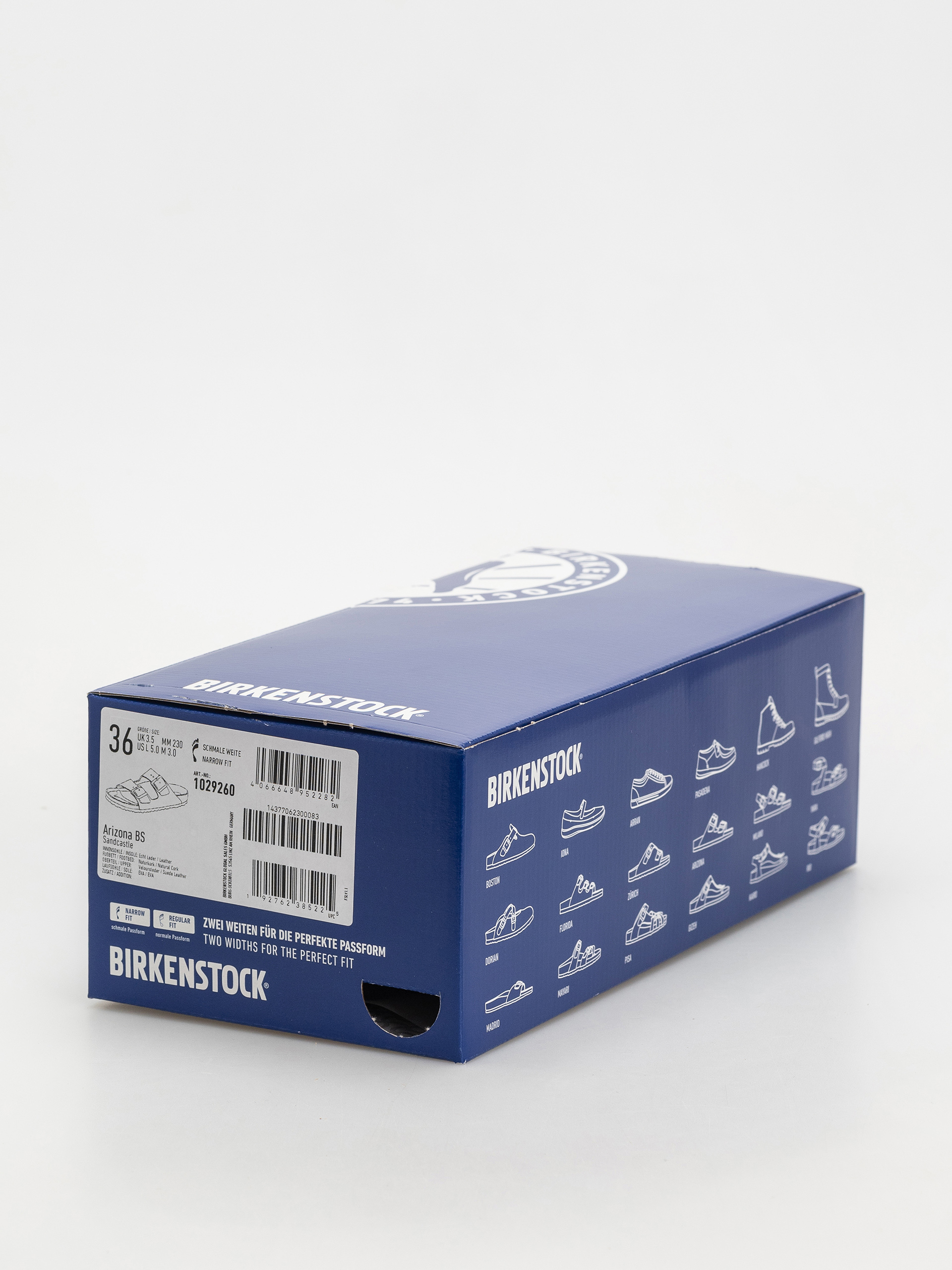 Birkenstock Arizona Suede Leather Narrow Wmn Flip-flop papucsok (sandcastle)