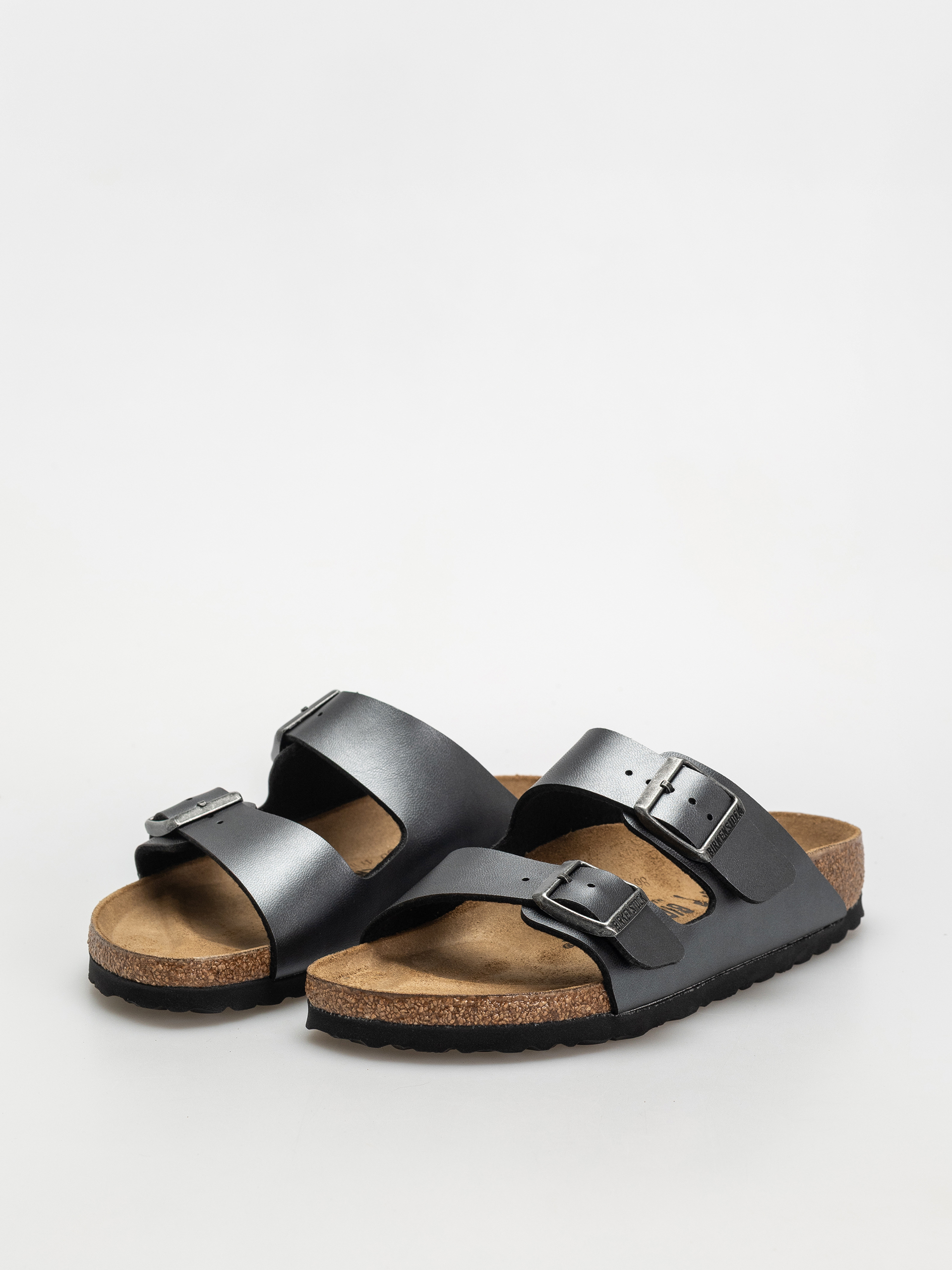 Birkenstock Arizona Birko Flor Metallic Narrow Wmn Flip-flop papucsok (metallic black)