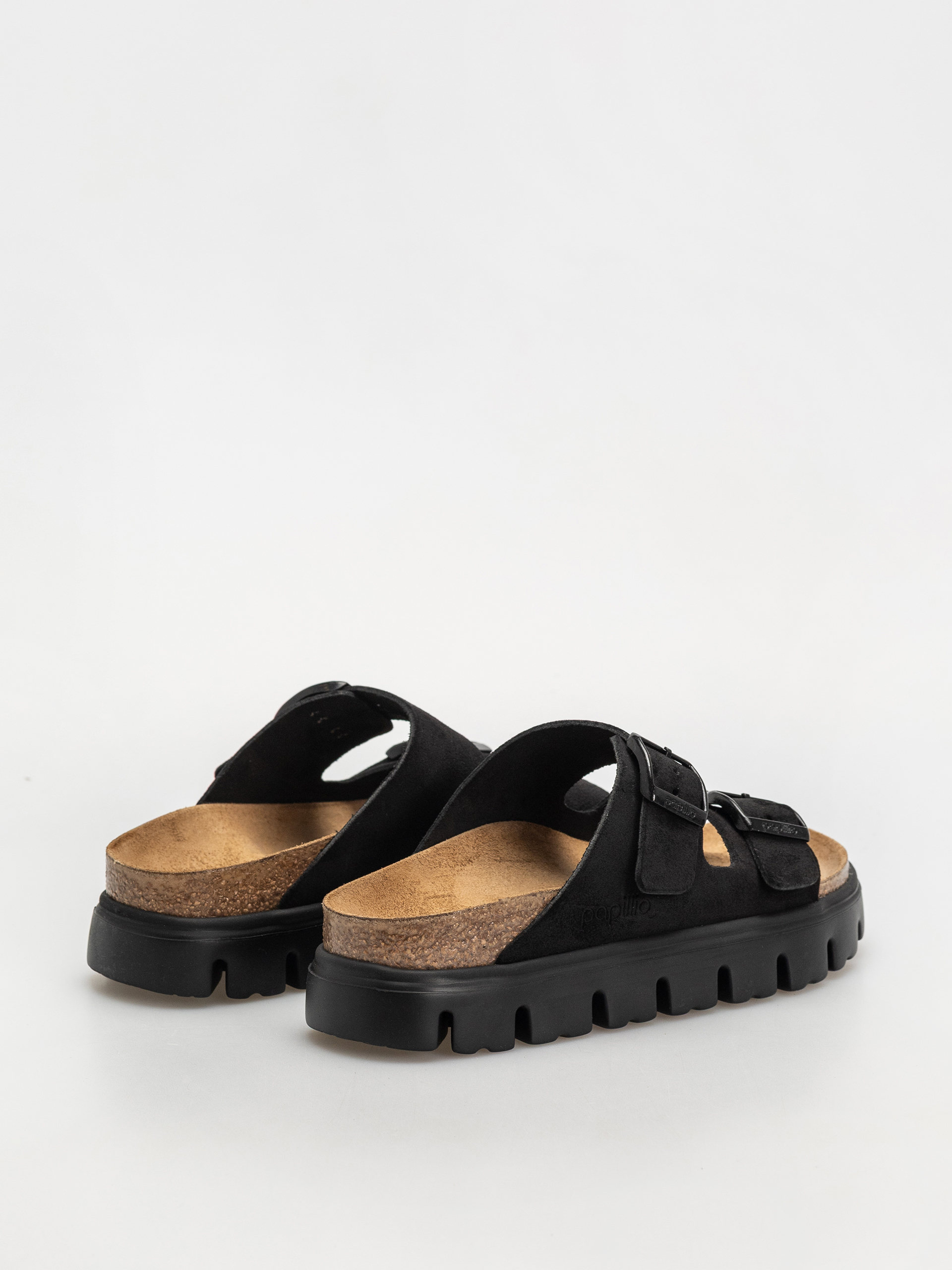 Birkenstock Arizona Chunky Suede Narrow Wmn Flip-flop papucsok (black/black)