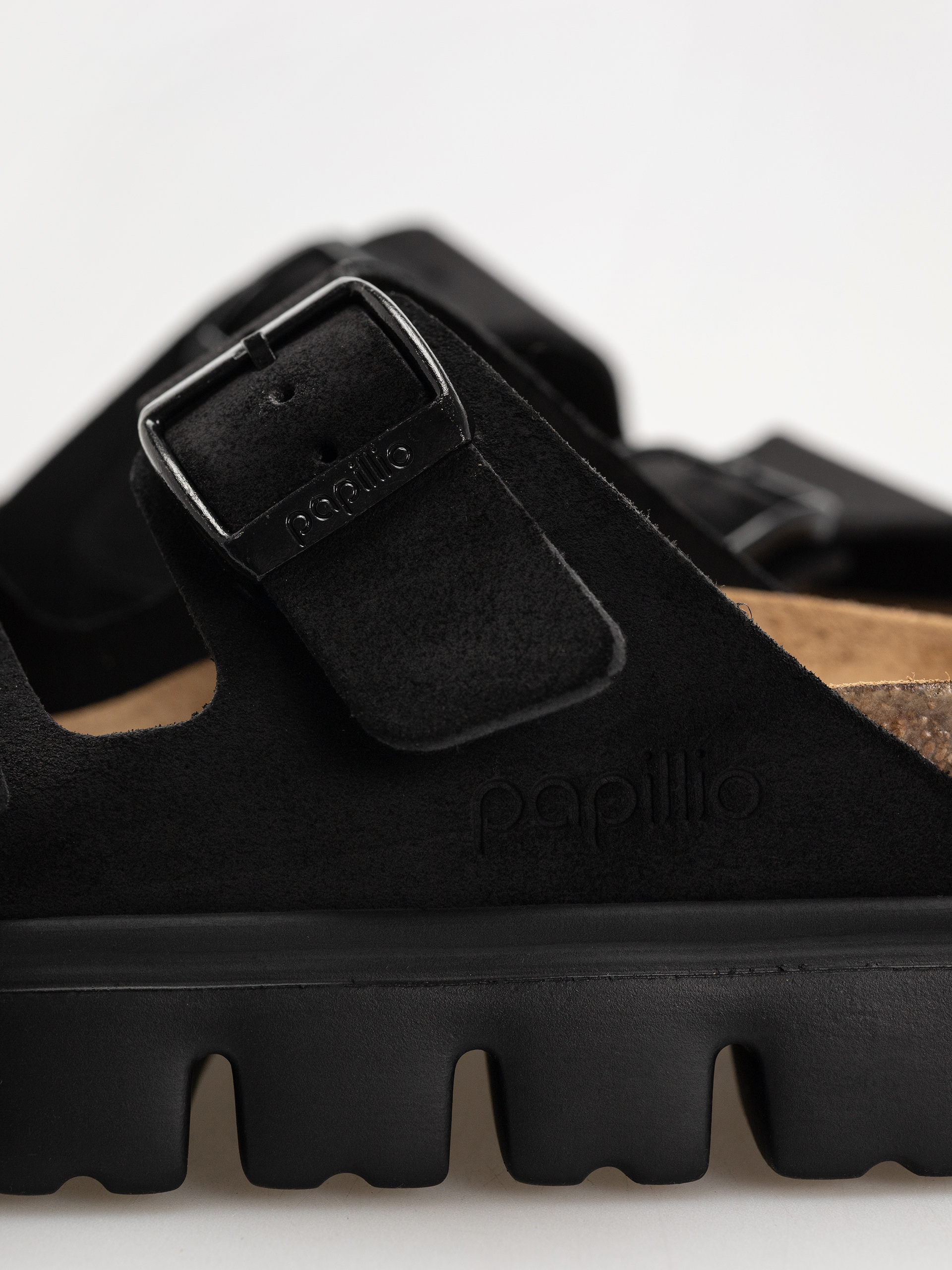 Birkenstock Arizona Chunky Suede Narrow Wmn Flip-flop papucsok (black/black)