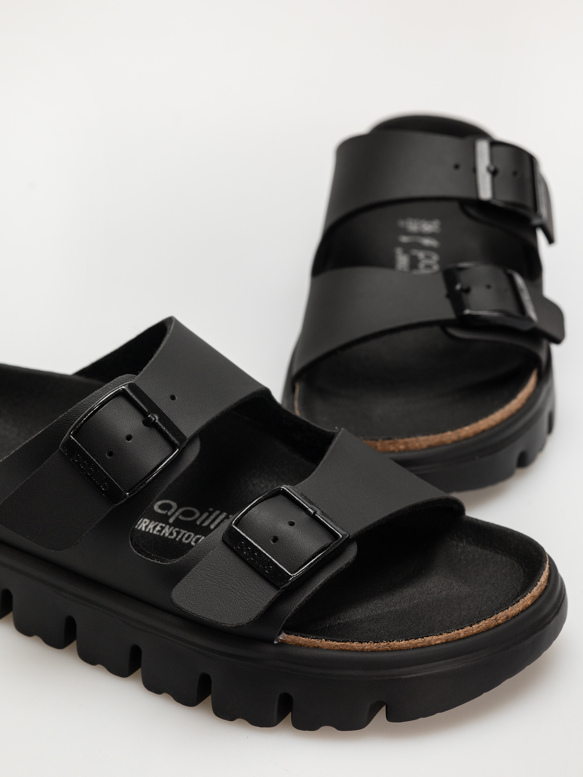 Birkenstock Arizona Chunky Briko Flor Narrow Wmn Flip-flop papucsok (black/black)