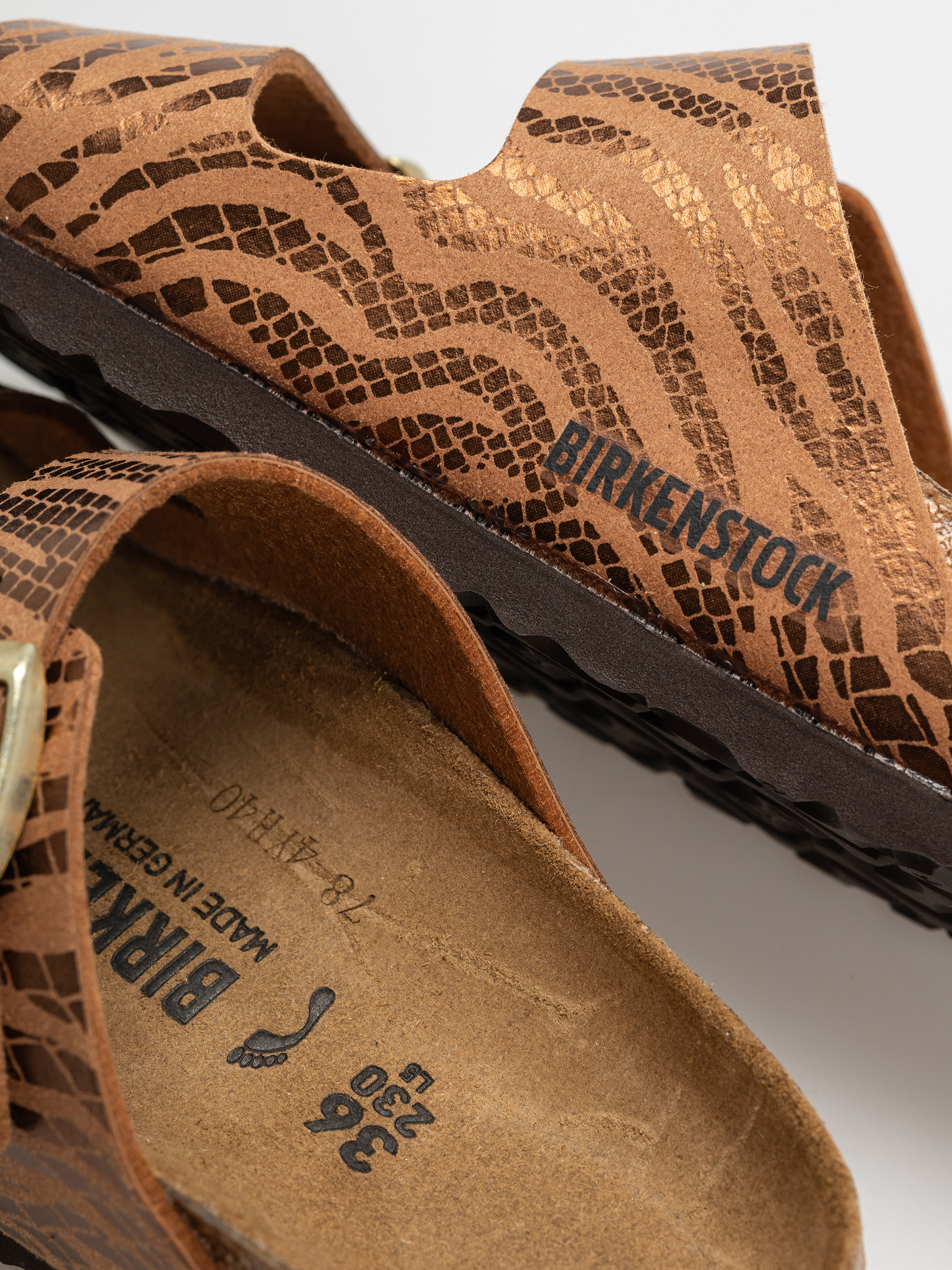 Birkenstock Arizona Animal Print Narrow Wmn Flip-flop papucsok (zebra pecan)