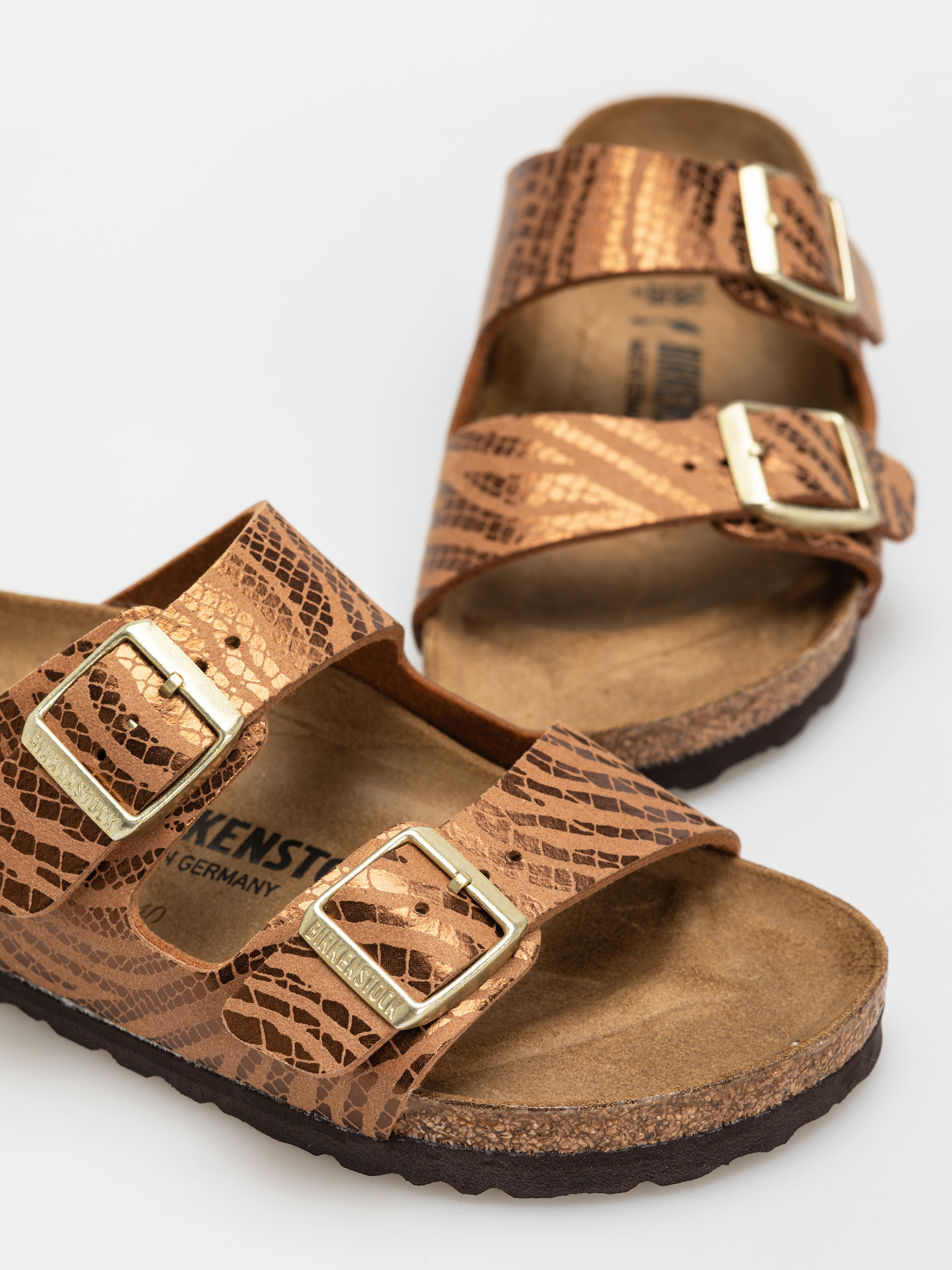 Birkenstock Arizona Animal Print Narrow Wmn Flip-flop papucsok (zebra pecan)