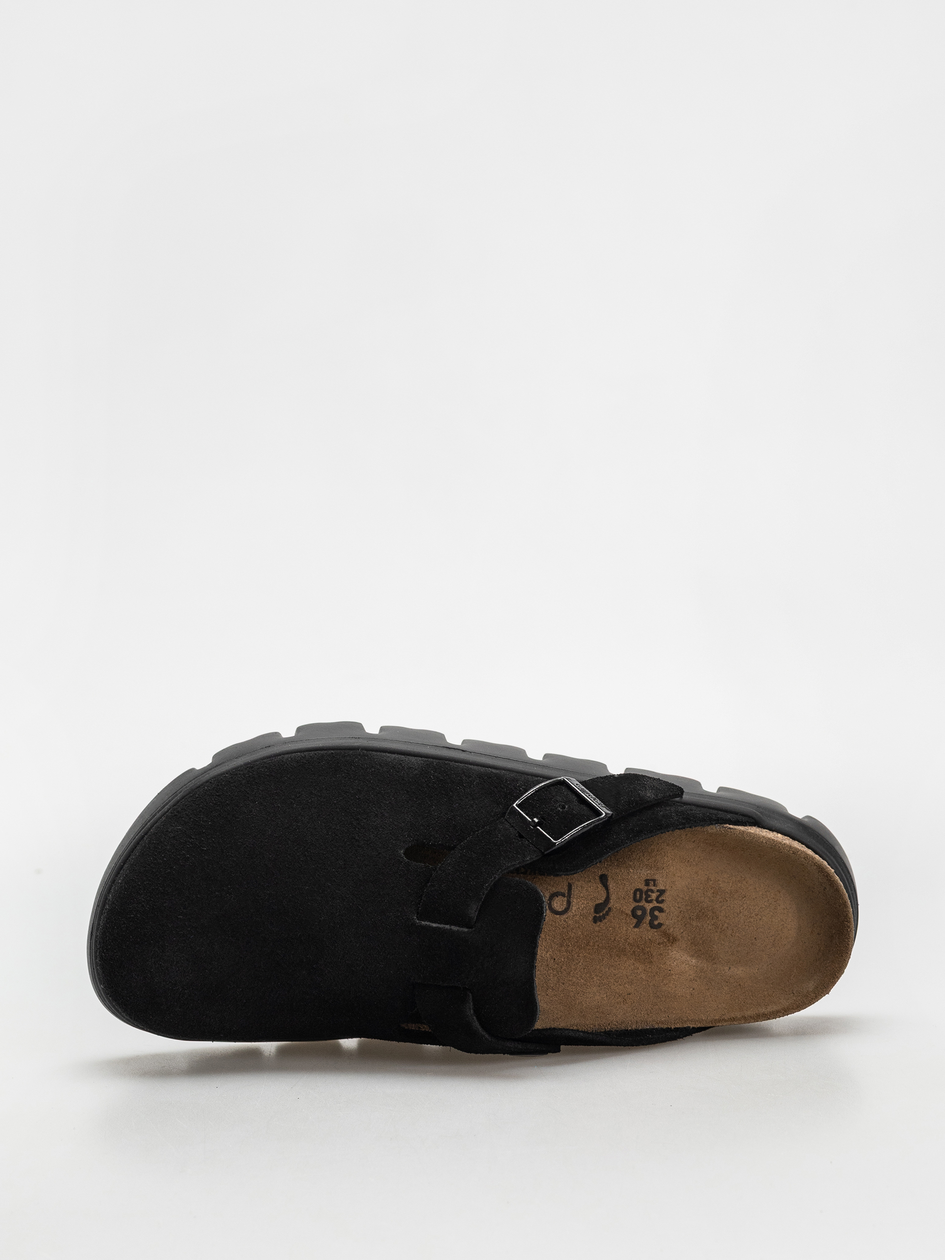 Flip-flop papucsok Birkenstock Boston Chunky Suede Narrow Wmn (black/black)