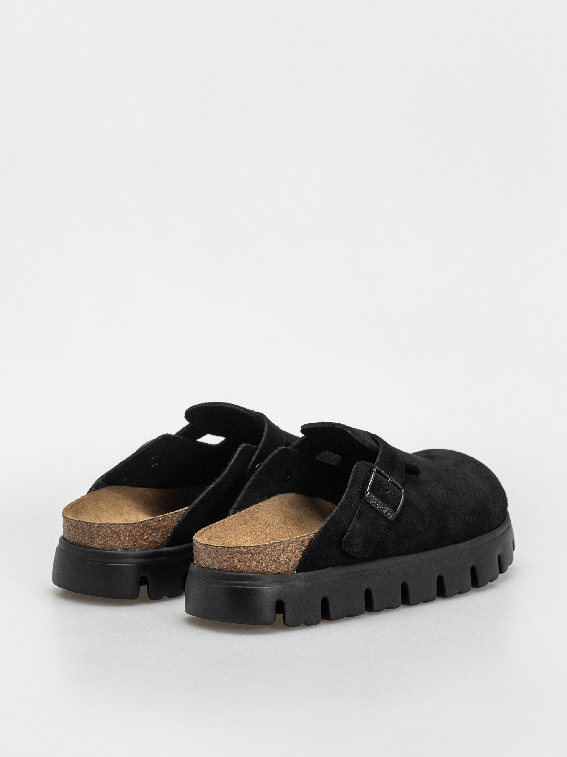 Flip-flop papucsok Birkenstock Boston Chunky Suede Narrow Wmn (black/black)