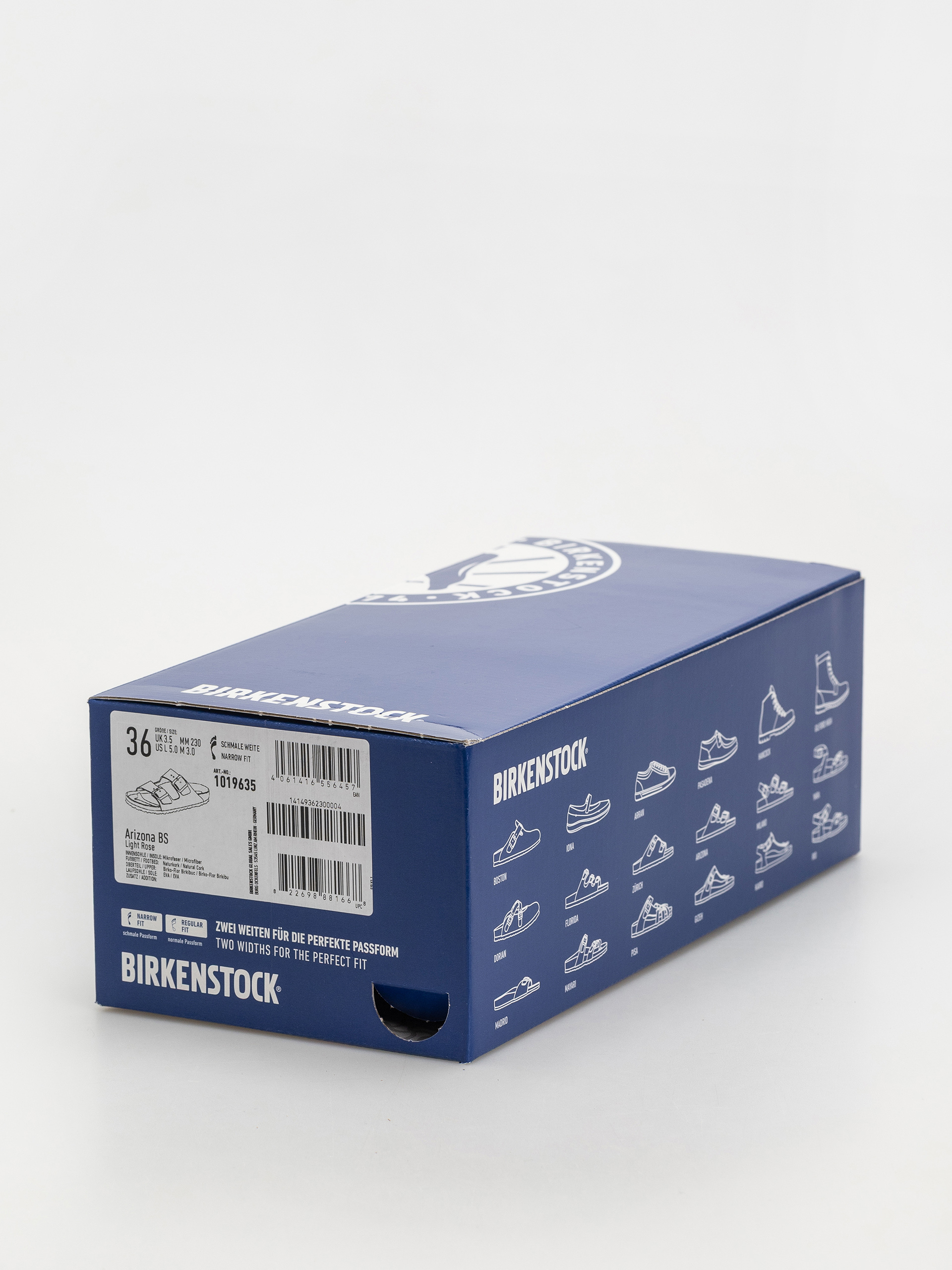 Birkenstock Arizona Birko Flor Nubuck Narrow Wmn Flip-flop papucsok (light rose)