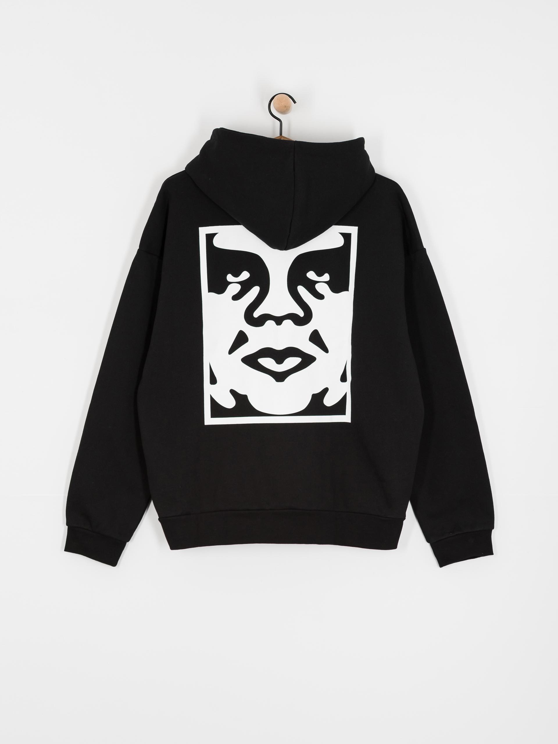 OBEY Bold Icon Extra Heavy HD Kapucnis pulóver (black)