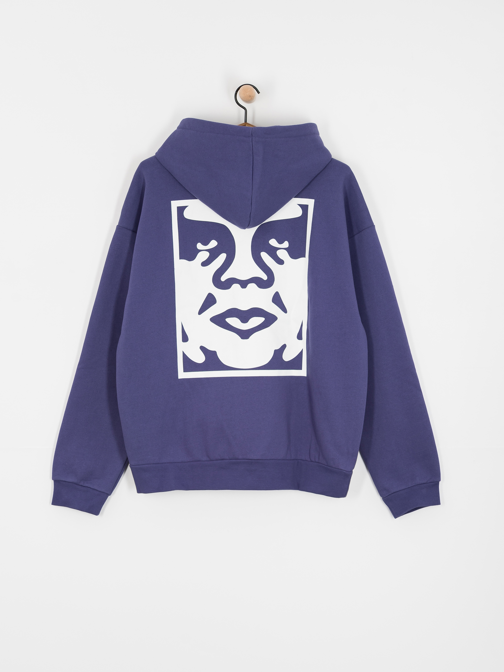 OBEY Bold Icon Extra Heavy HD Kapucnis pulóver (skipper blue)