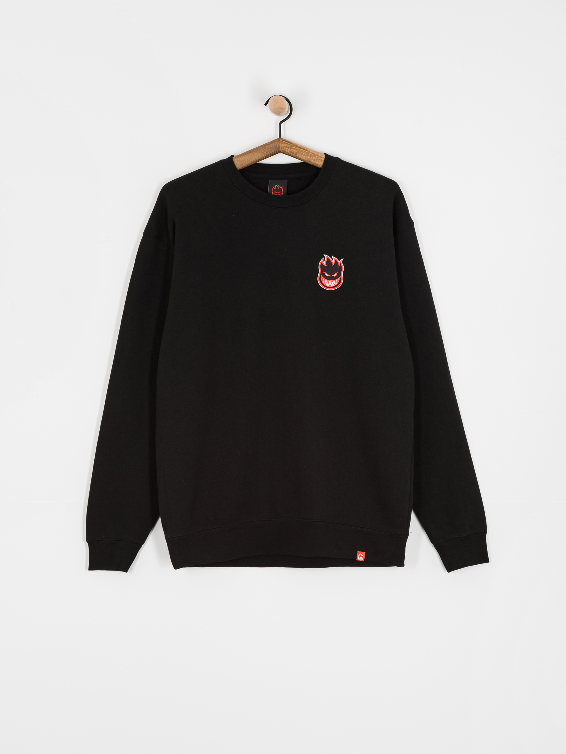 Spitfire Lil Bighead Fill Pulóver (black/black red & white embroidery)