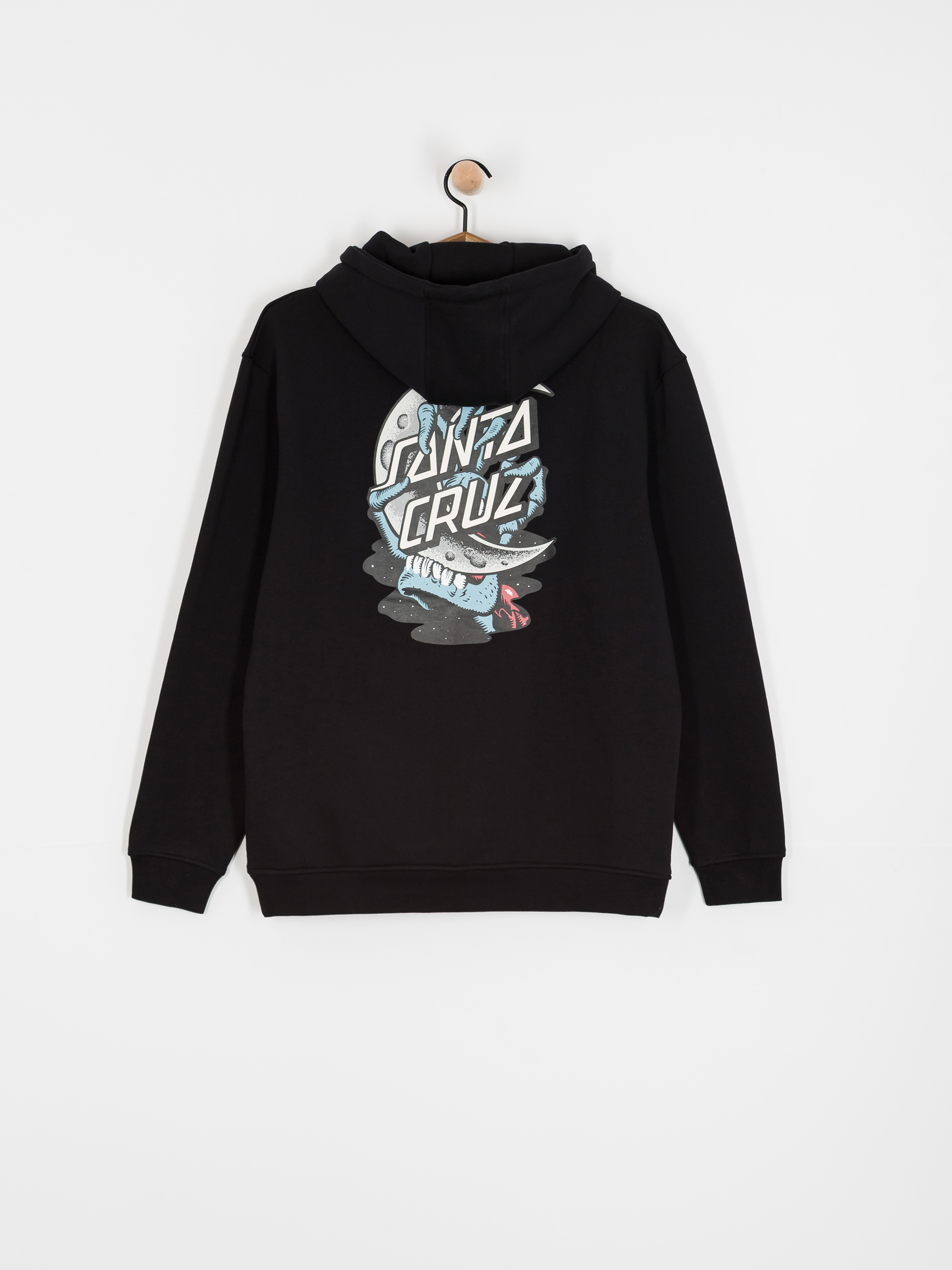 Santa Cruz Crescent Bone Hand HD Kapucnis pulóver (black)