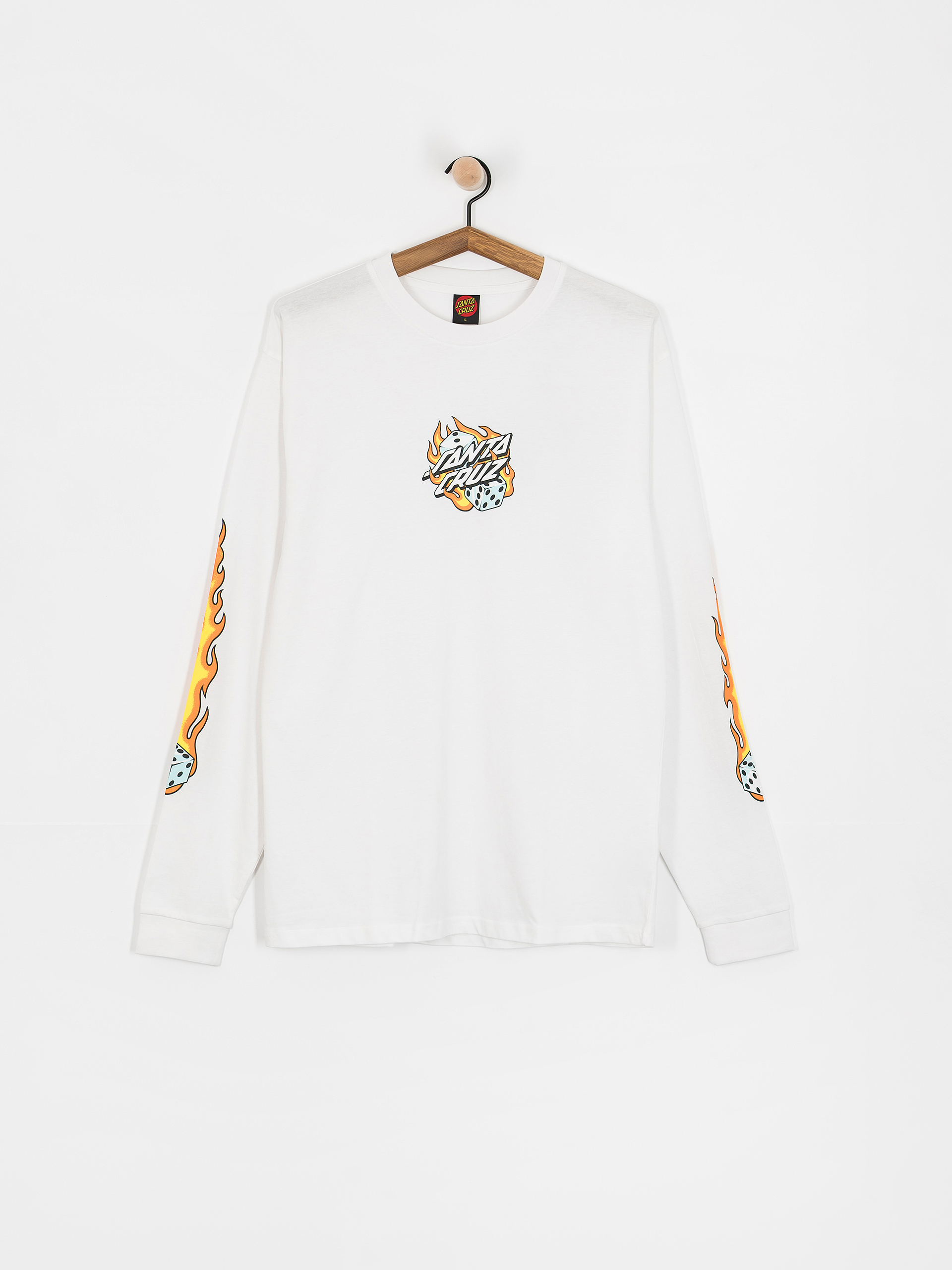 Santa Cruz Flaming Dice Dot Front Hosszú ujjú felső