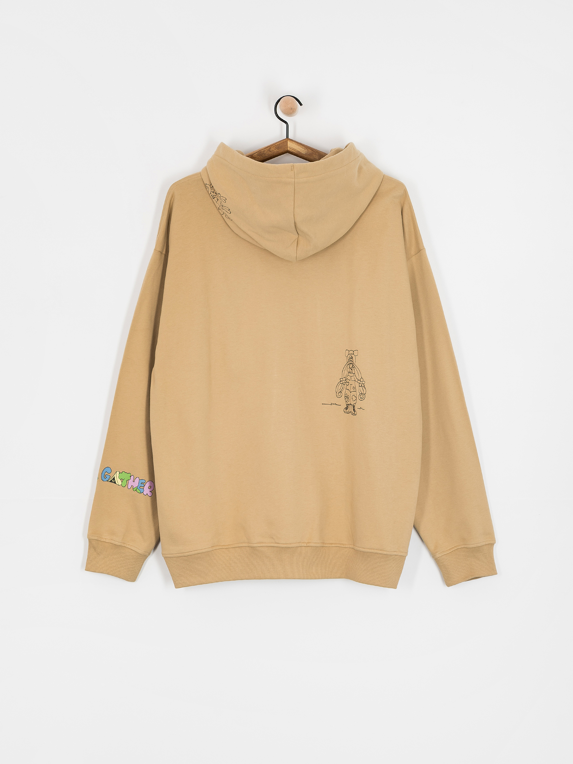 The North Face Mountain Cleanup Oversized HD Kapucnis pulóver (khaki stone)