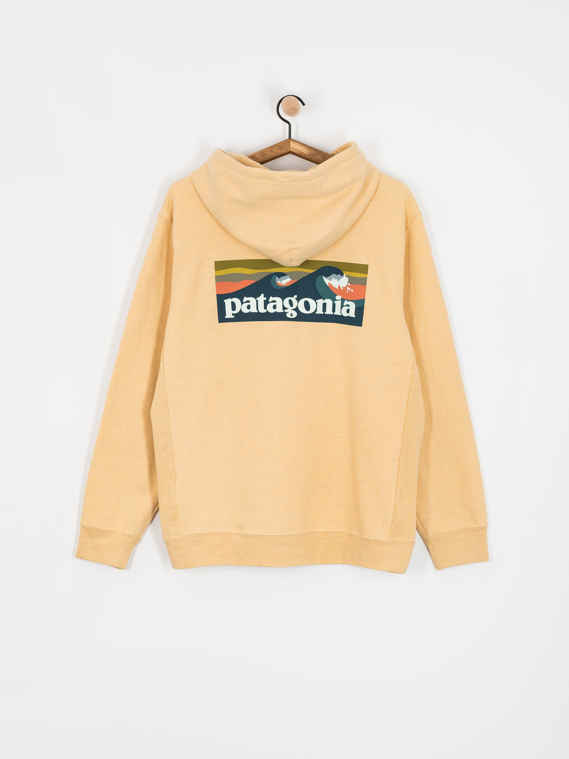 Kapucnis pulóver Patagonia Boardshort Logo Uprisal HD (beeswax tan)