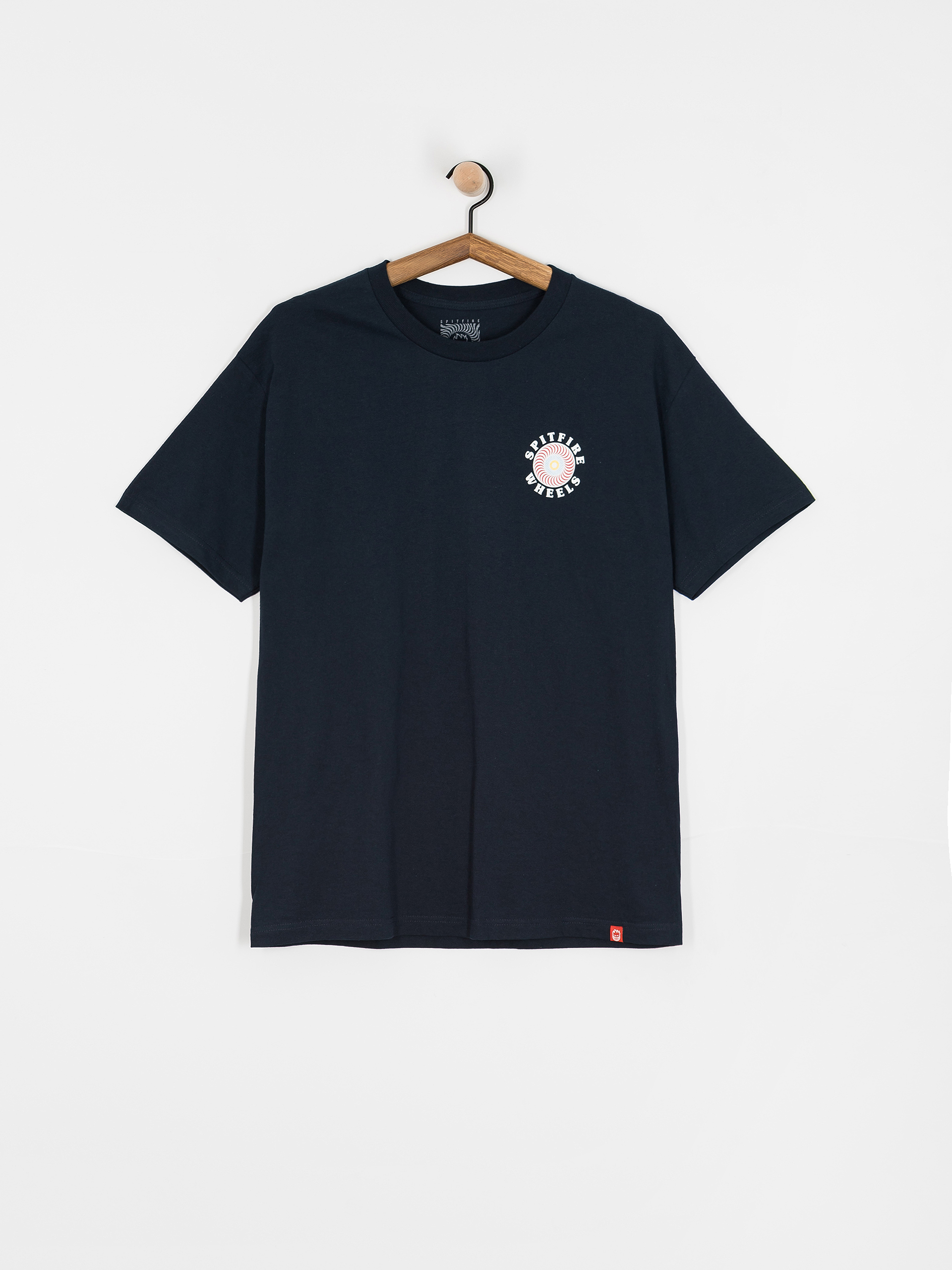 Spitfire Og Classic Fill Póló (true navy/white red yellow & blue prints)
