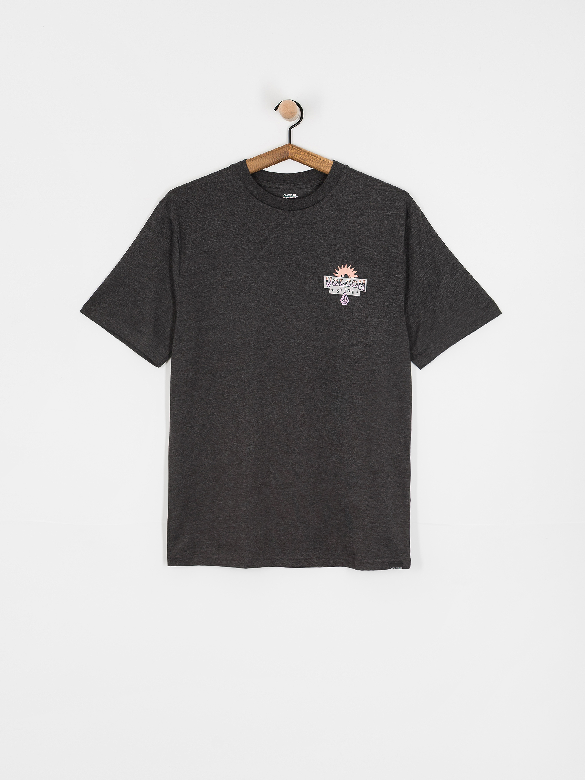 Volcom Sure Thing Hth Póló (heather black)