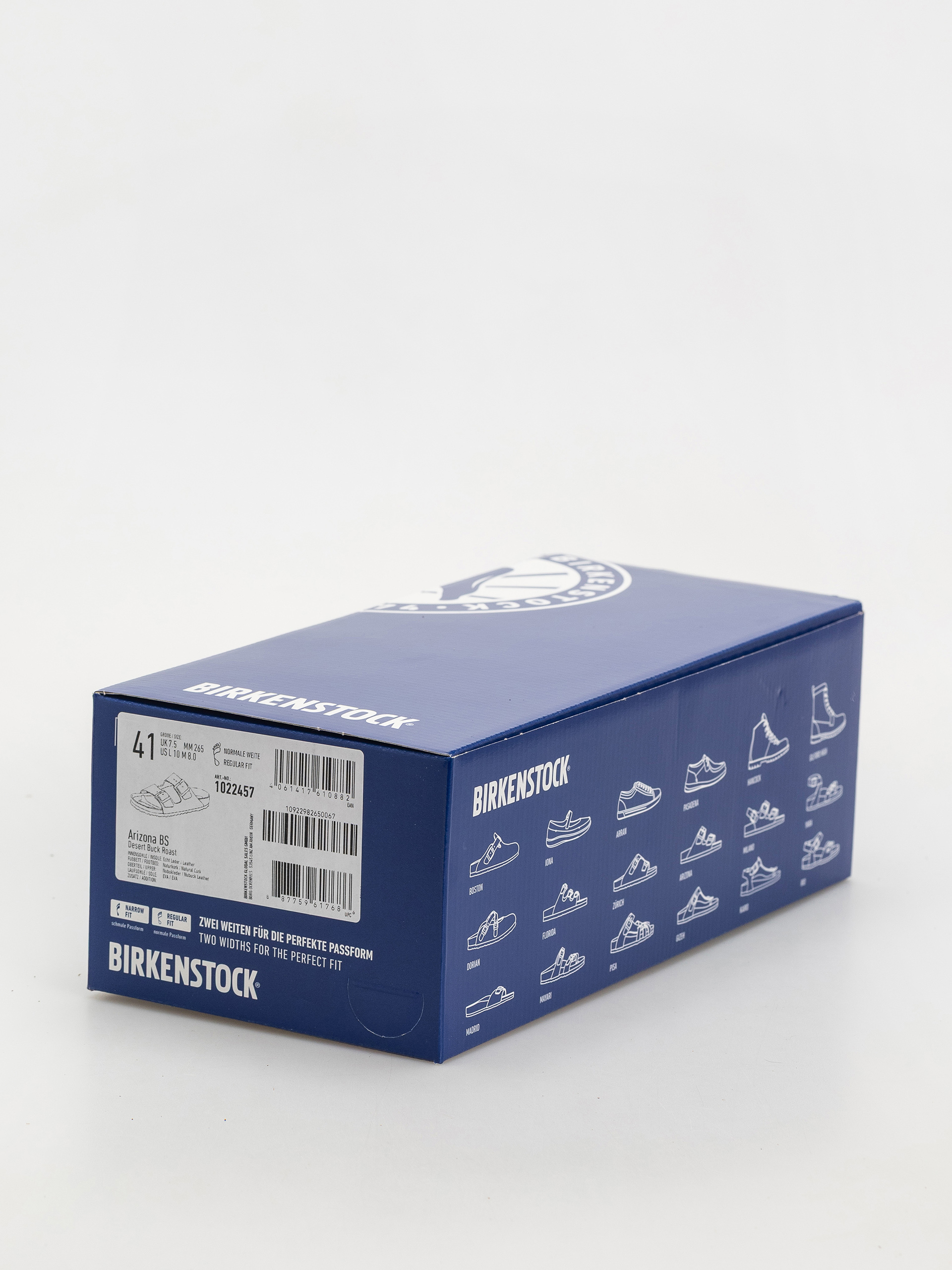 Flip-flop papucsok Birkenstock Arizona Nubuck Leather Regular (desert buck roast)