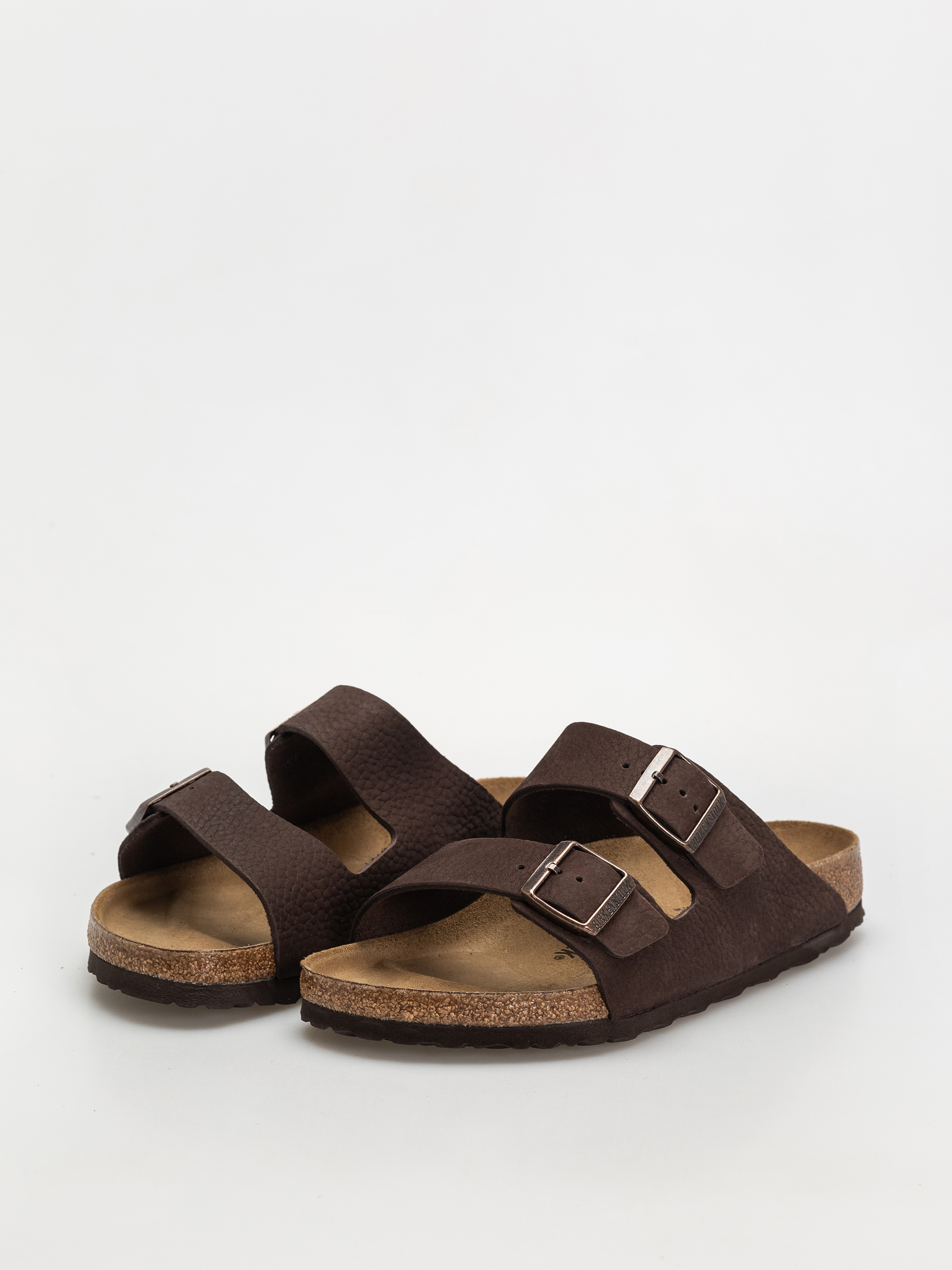 Flip-flop papucsok Birkenstock Arizona Nubuck Leather Regular (desert buck roast)